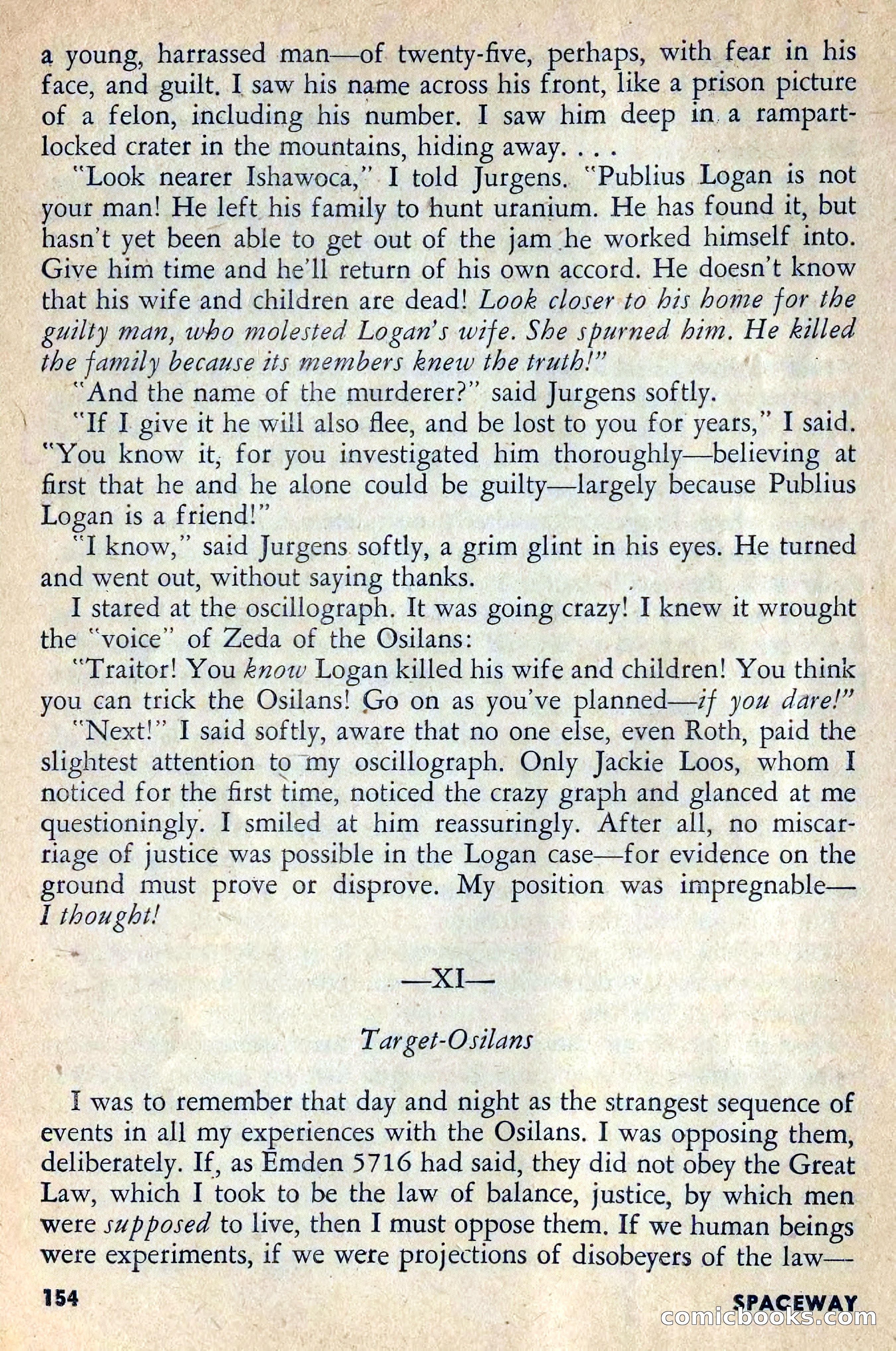 Spaceway, February 1954 — page 159 of 168