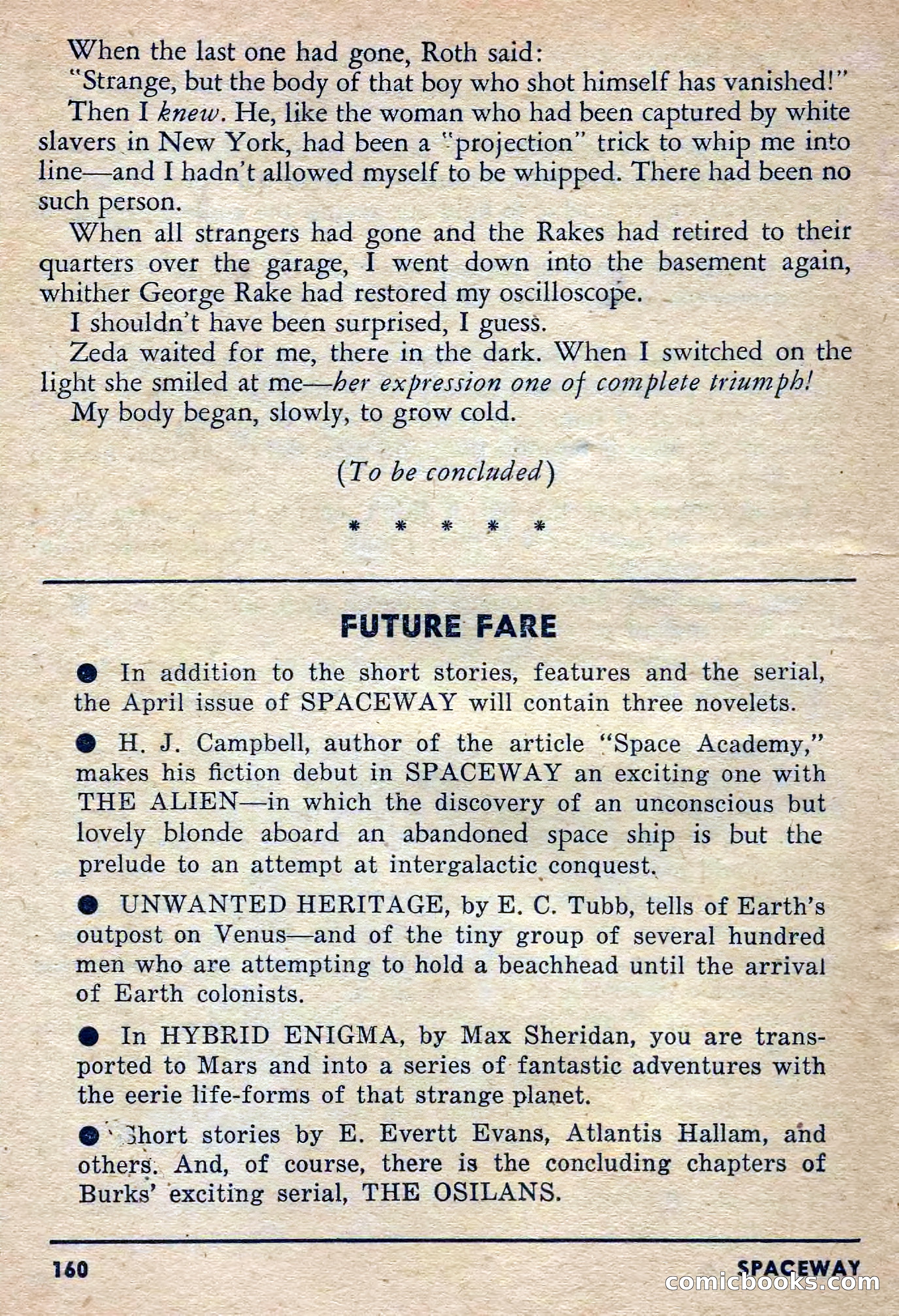 Spaceway, February 1954 — page 165 of 168