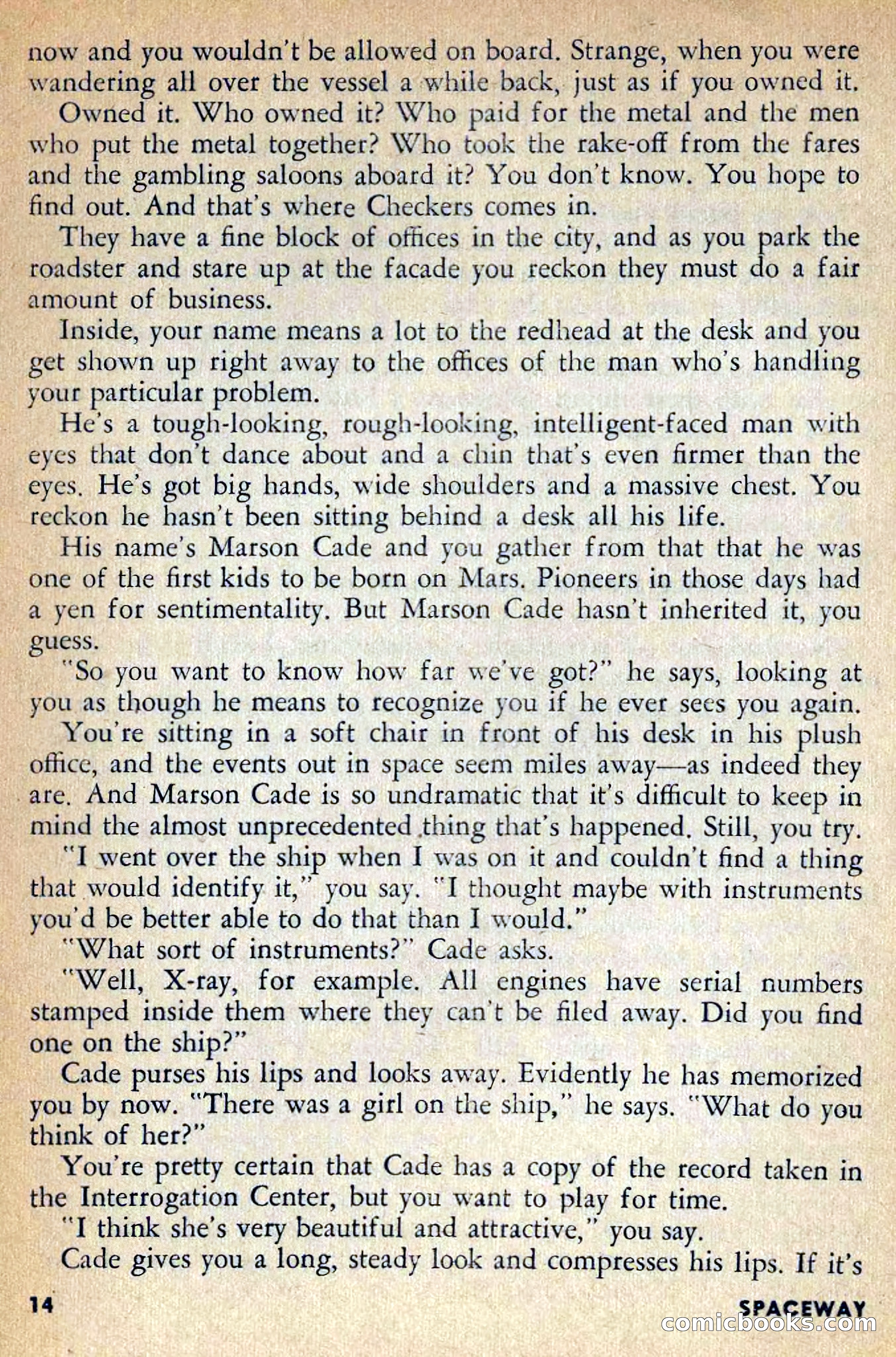 Spaceway, April 1954 — page 16 of 165