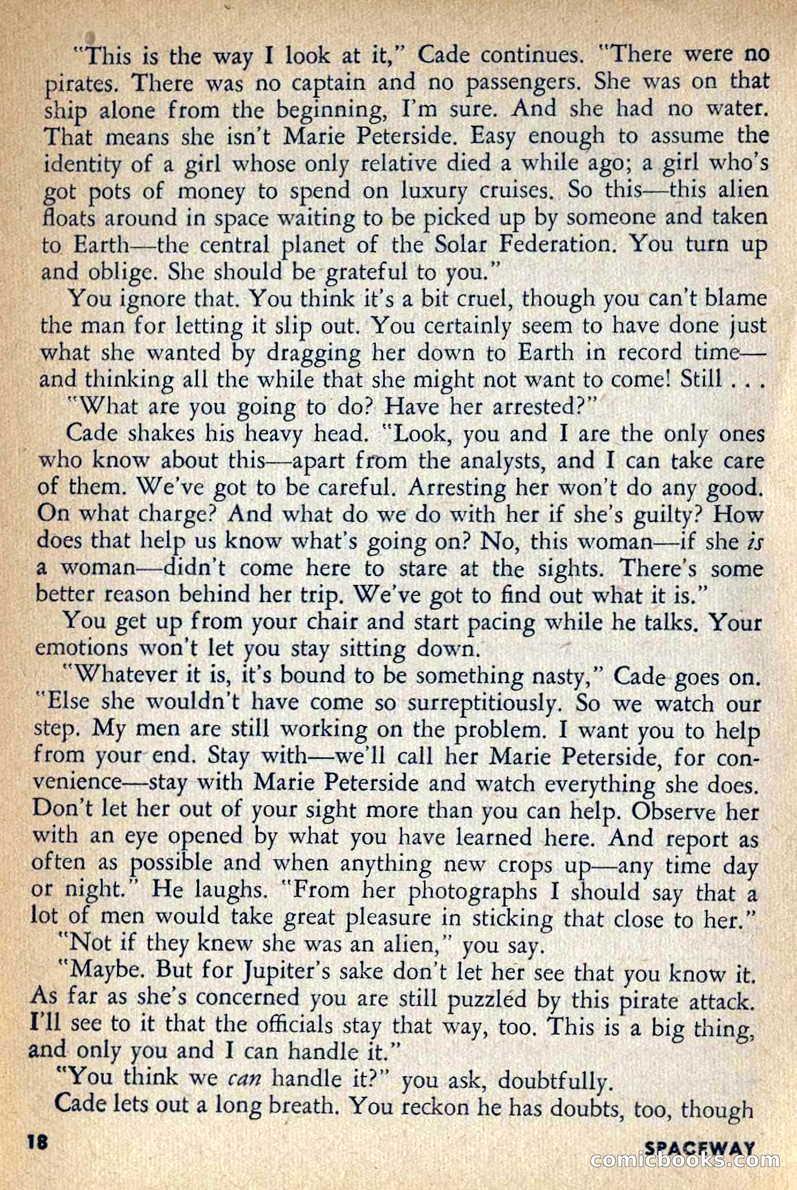 Spaceway, April 1954 — page 20 of 165