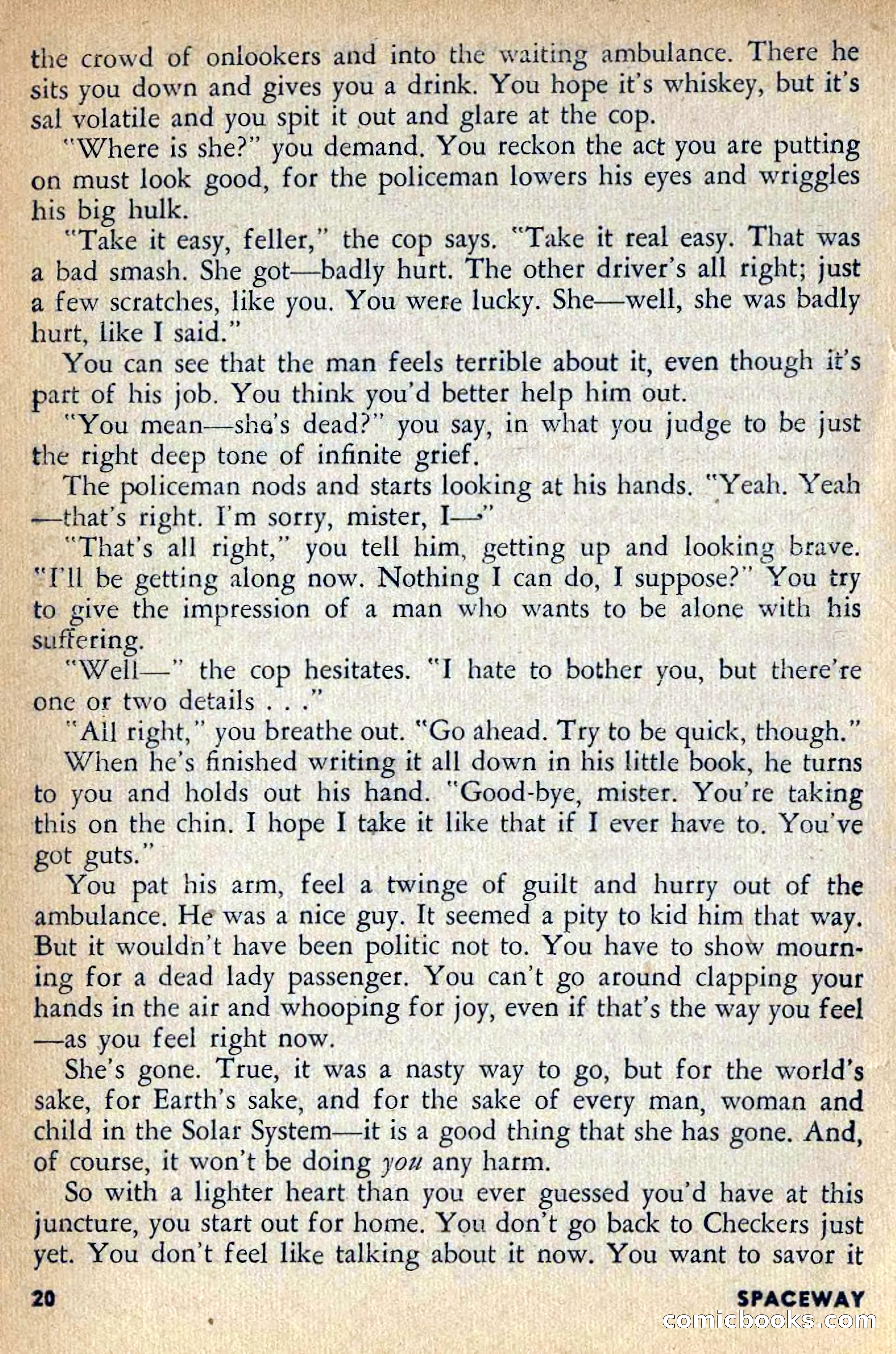 Spaceway, April 1954 — page 22 of 165