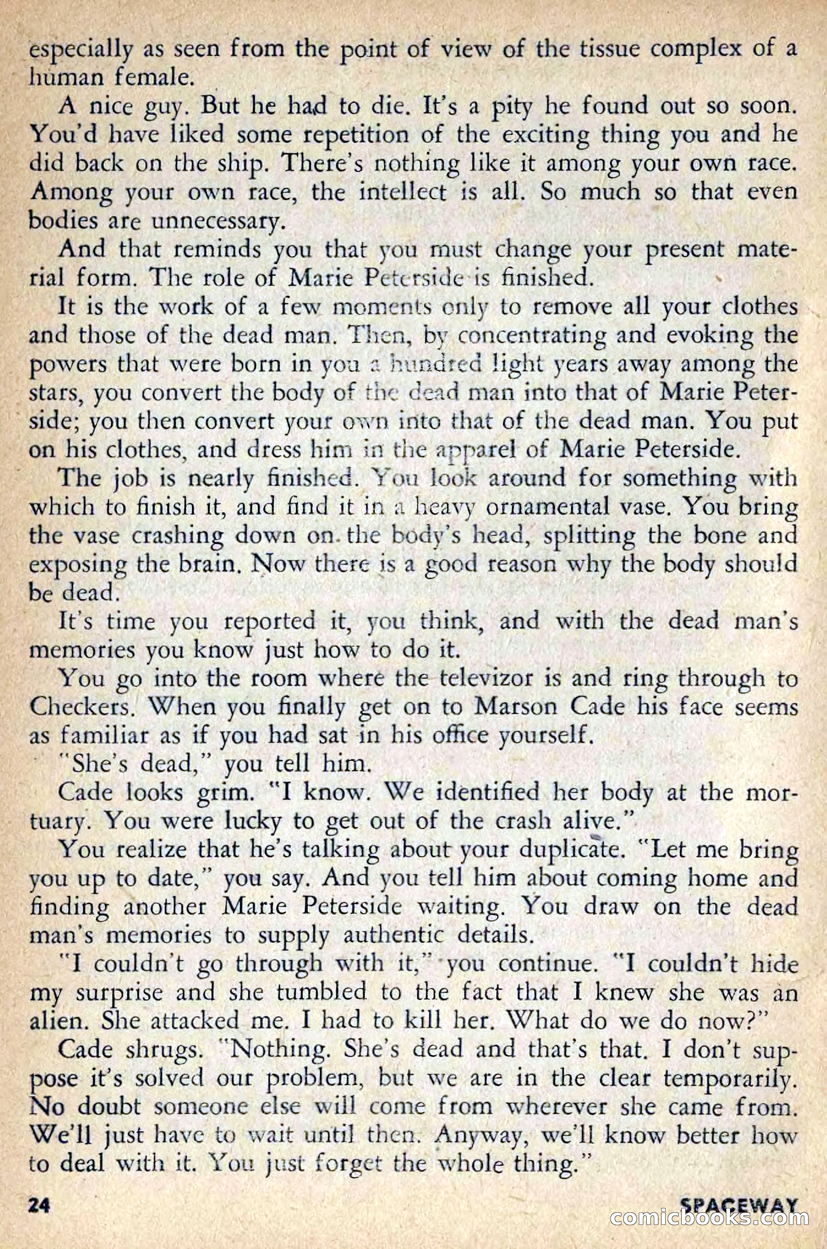 Spaceway, April 1954 — page 26 of 165