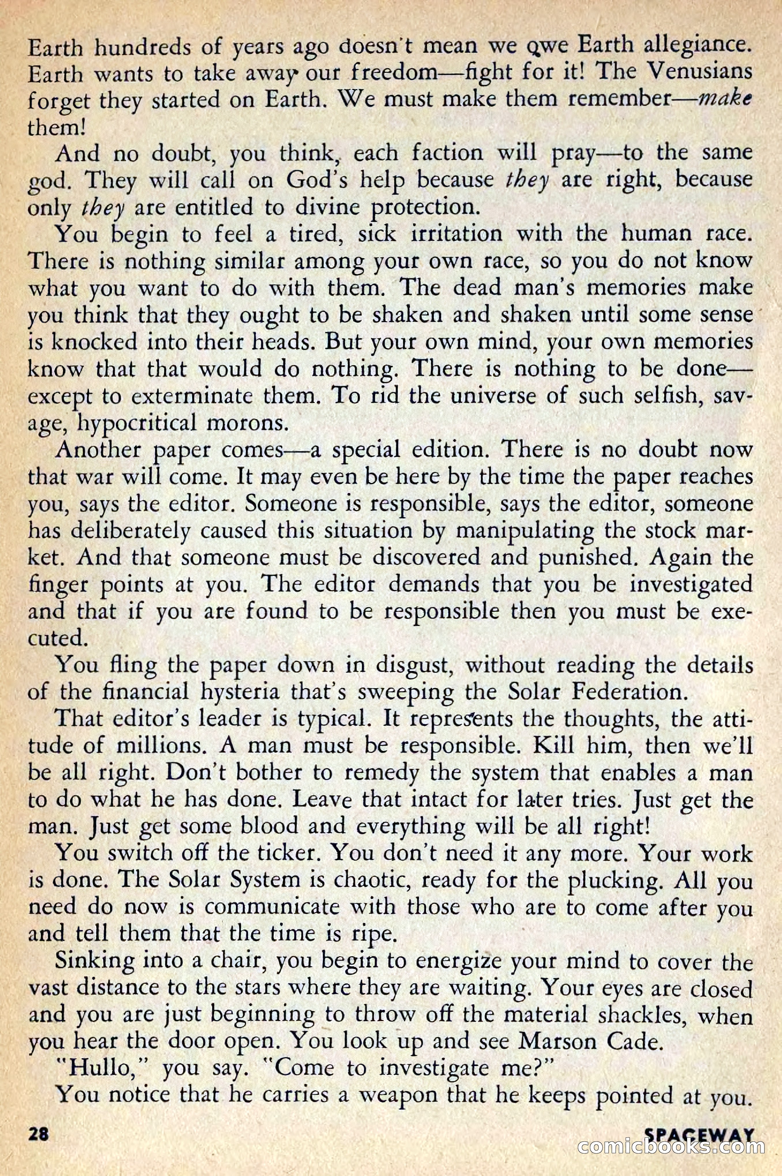 Spaceway, April 1954 — page 30 of 165
