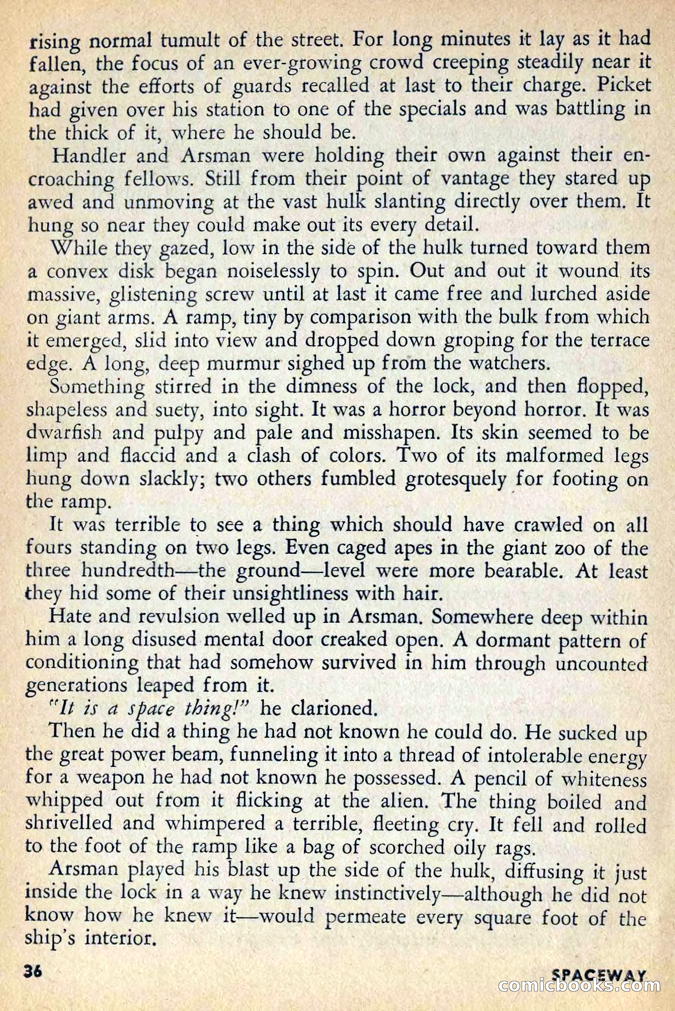 Spaceway, April 1954 — page 38 of 165