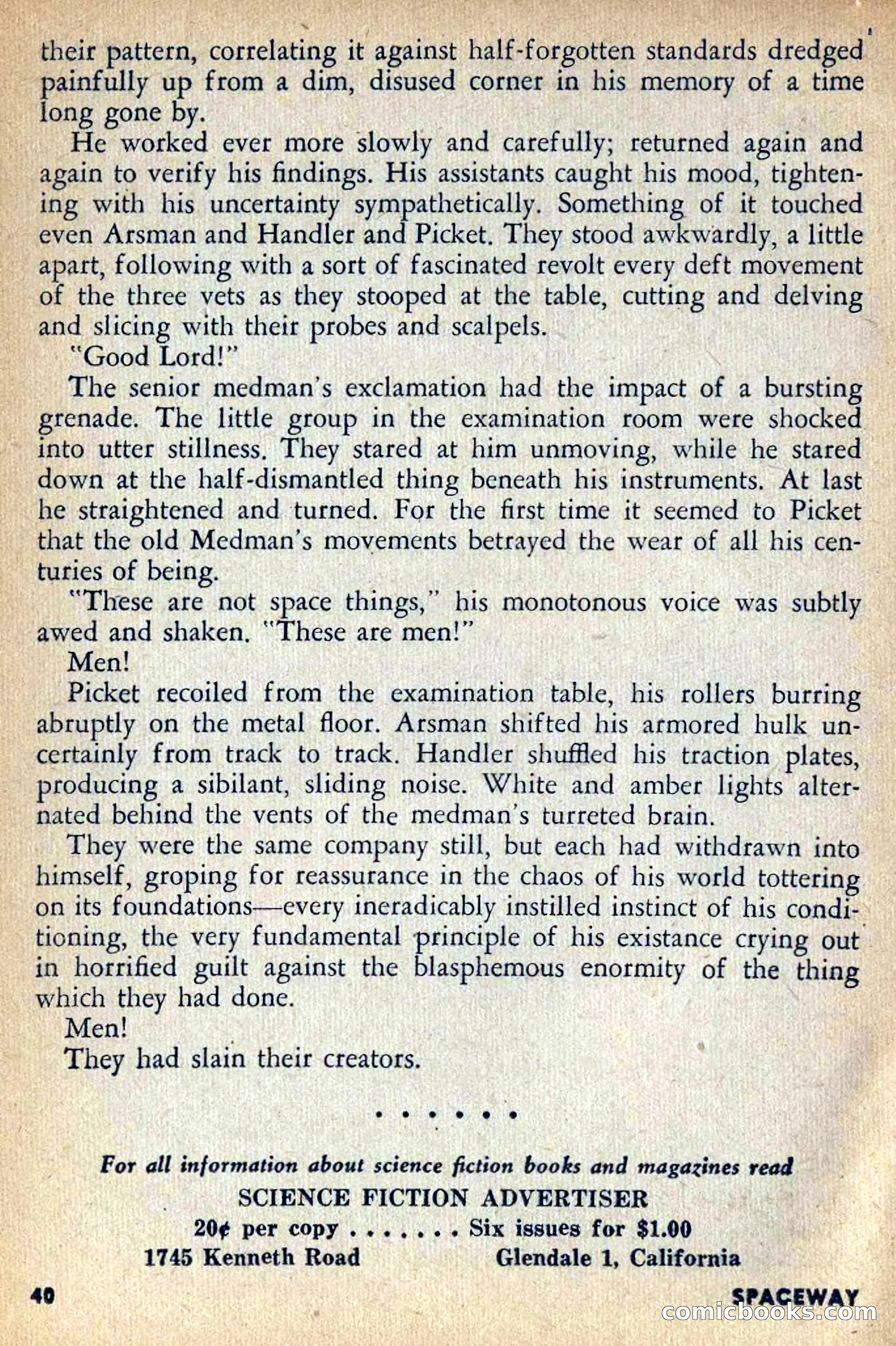 Spaceway, April 1954 — page 42 of 165