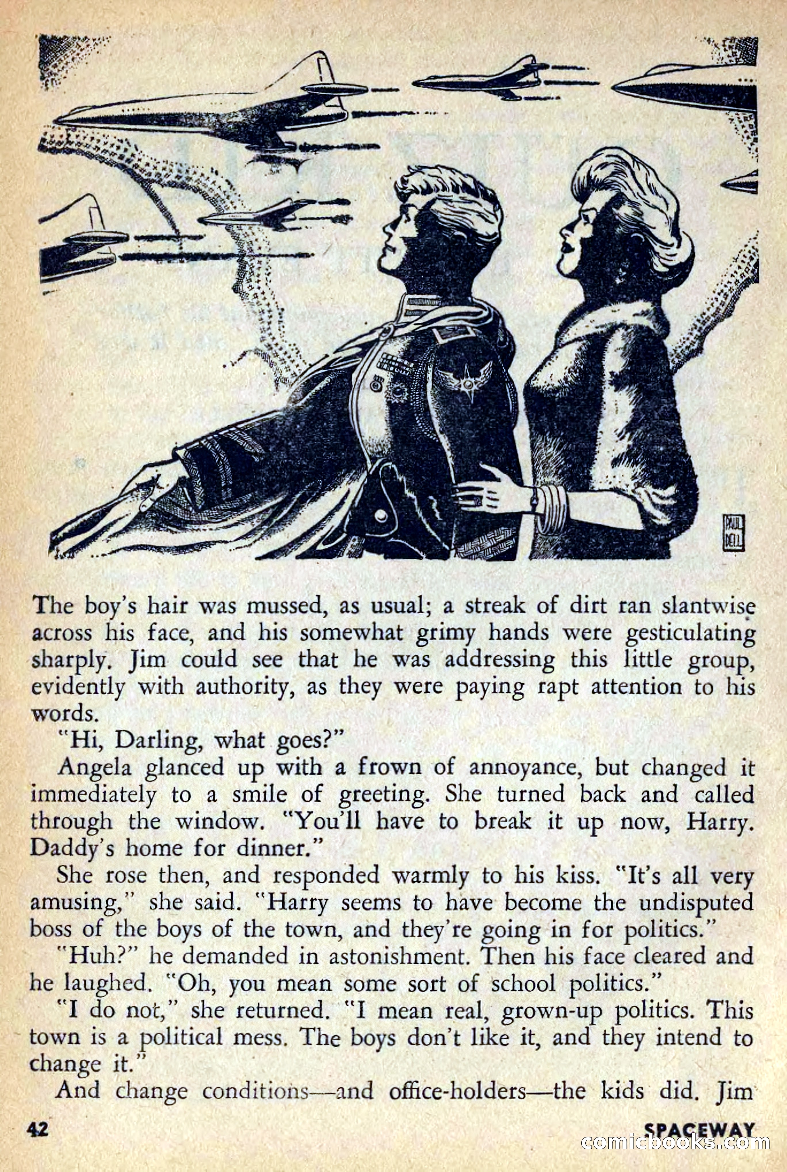 Spaceway, April 1954 — page 44 of 165
