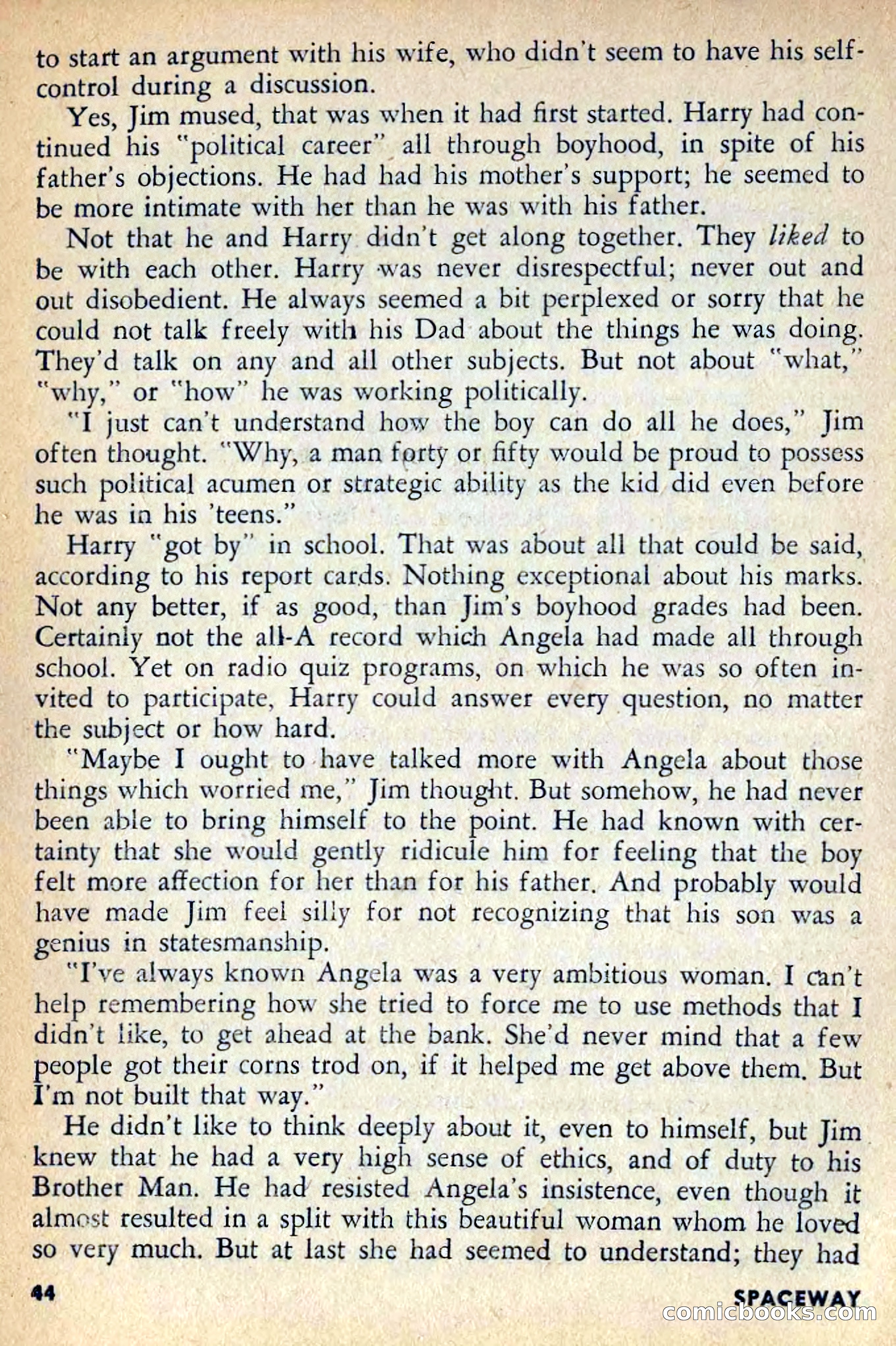 Spaceway, April 1954 — page 46 of 165