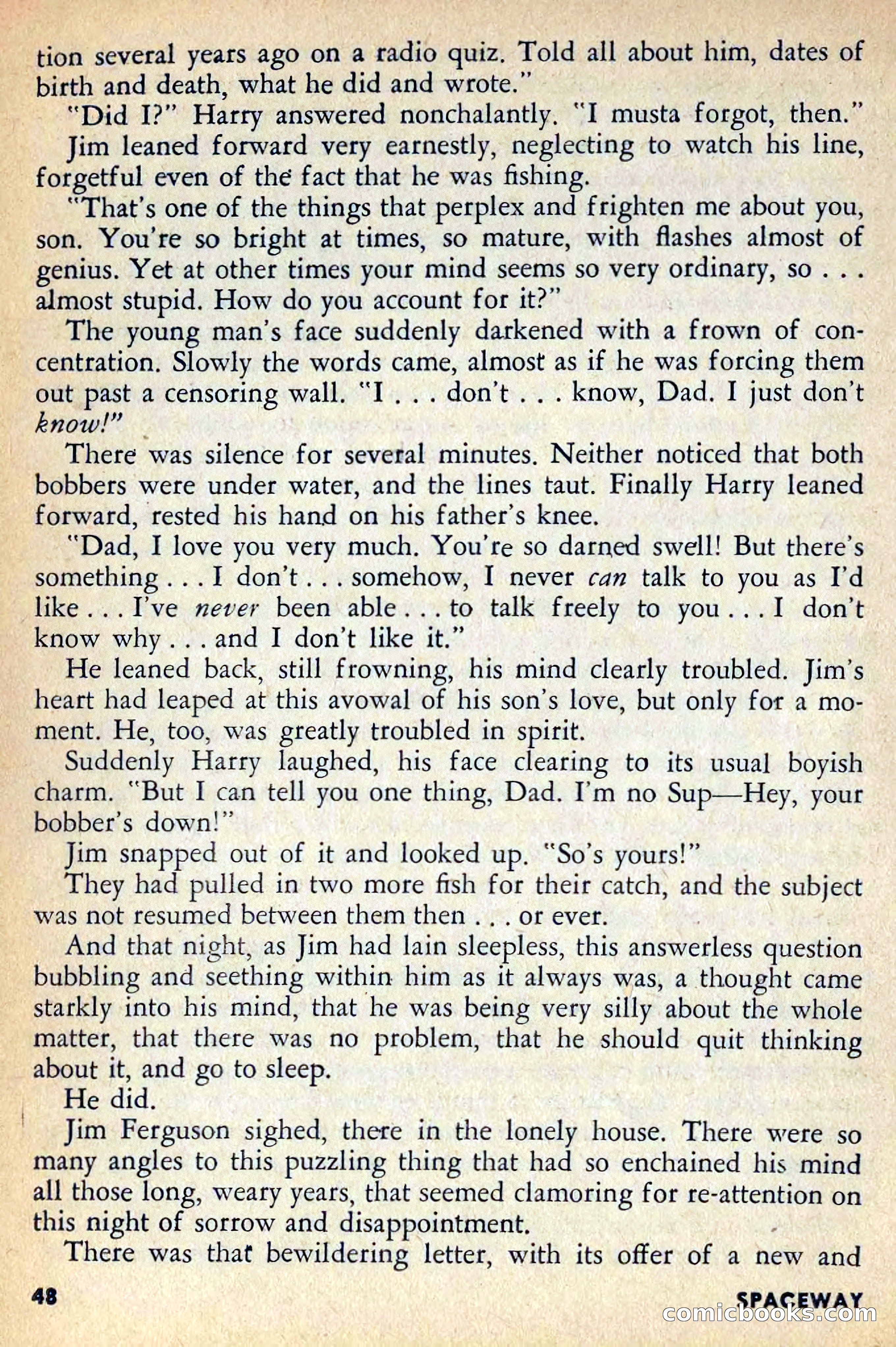 Spaceway, April 1954 — page 50 of 165