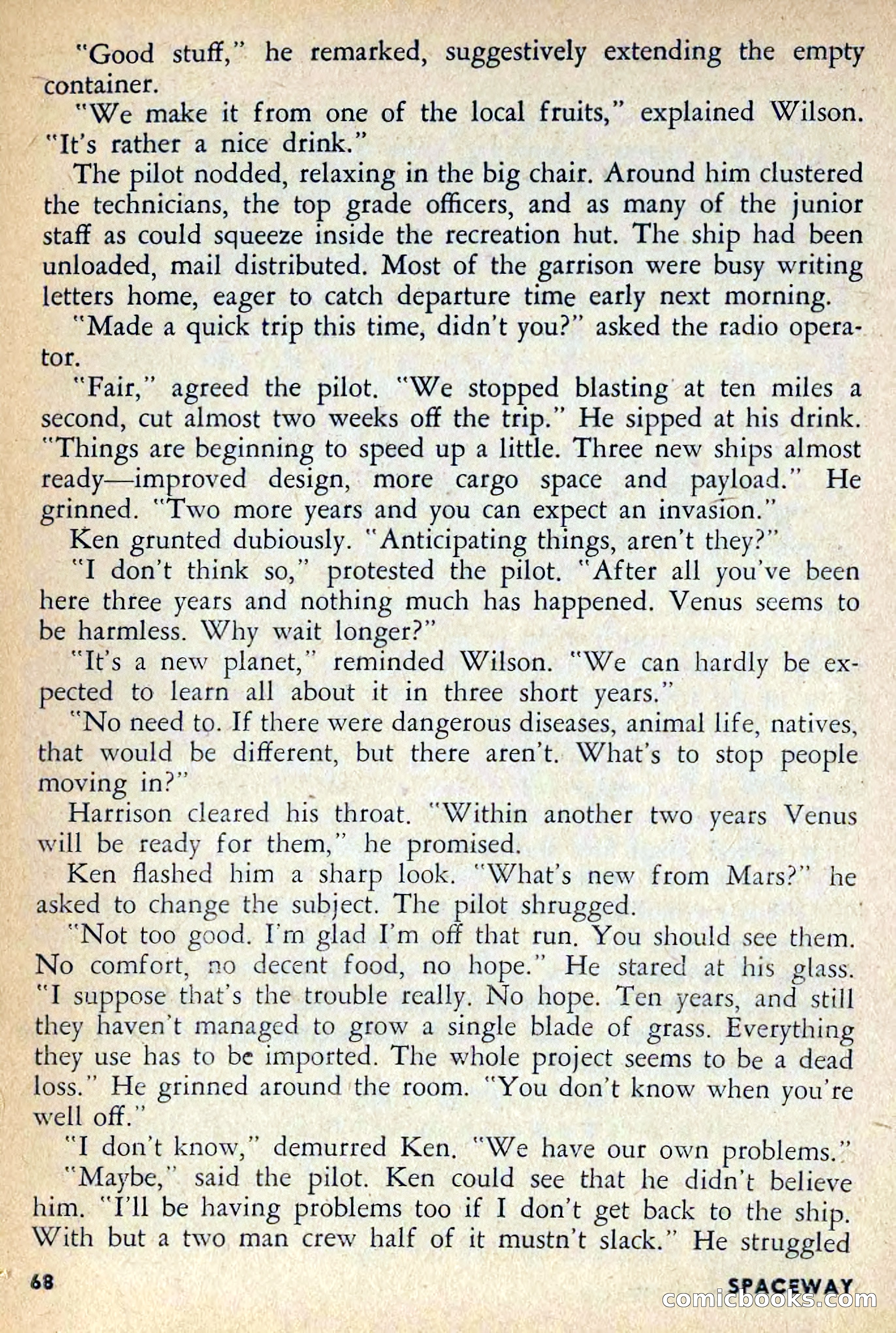 Spaceway, April 1954 — page 70 of 165