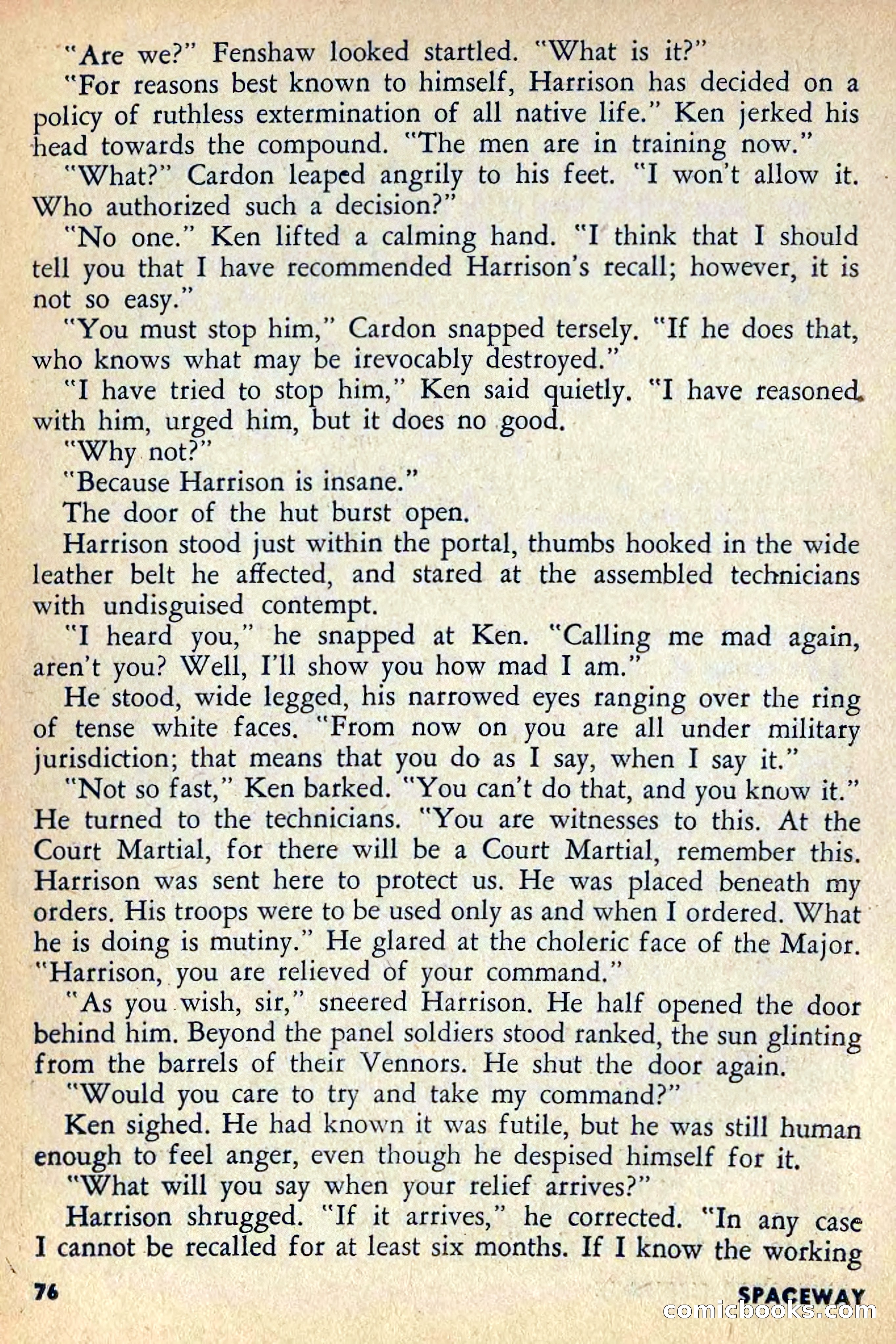 Spaceway, April 1954 — page 78 of 165
