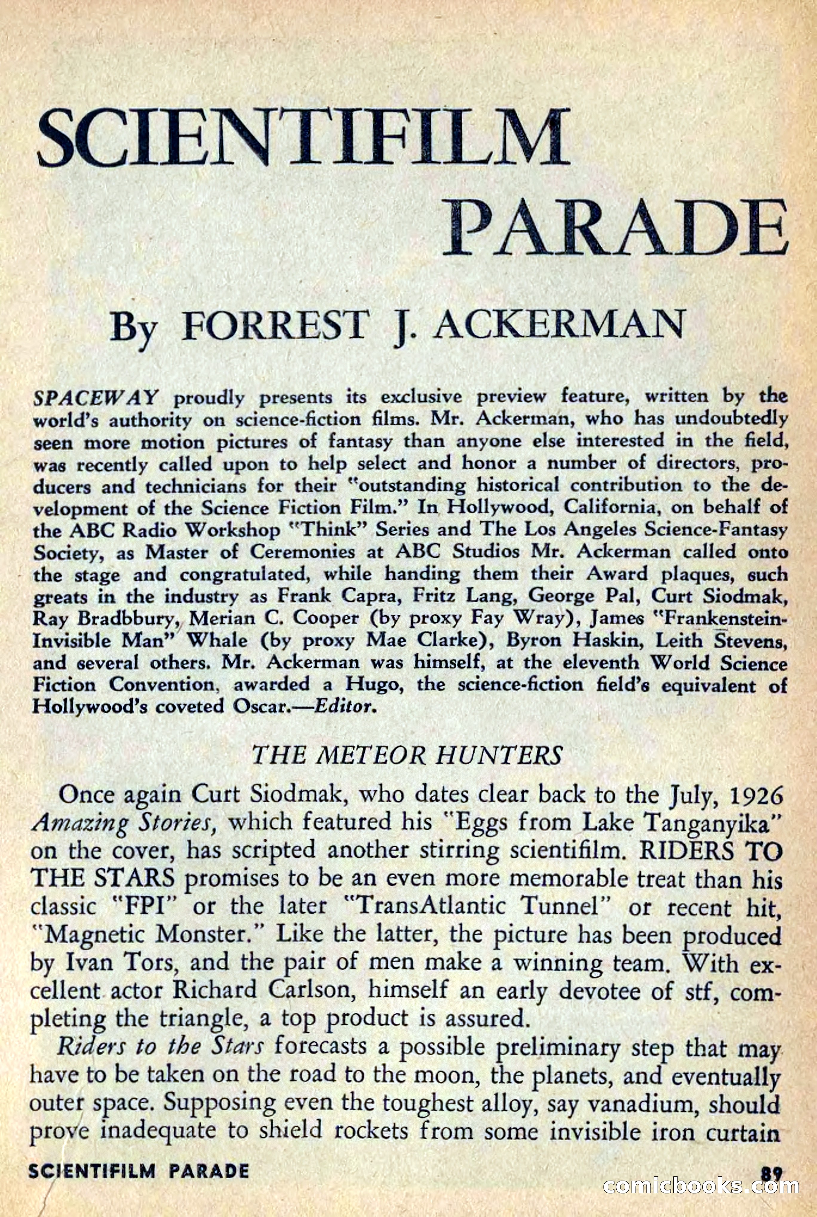 Spaceway, April 1954 — page 91 of 165