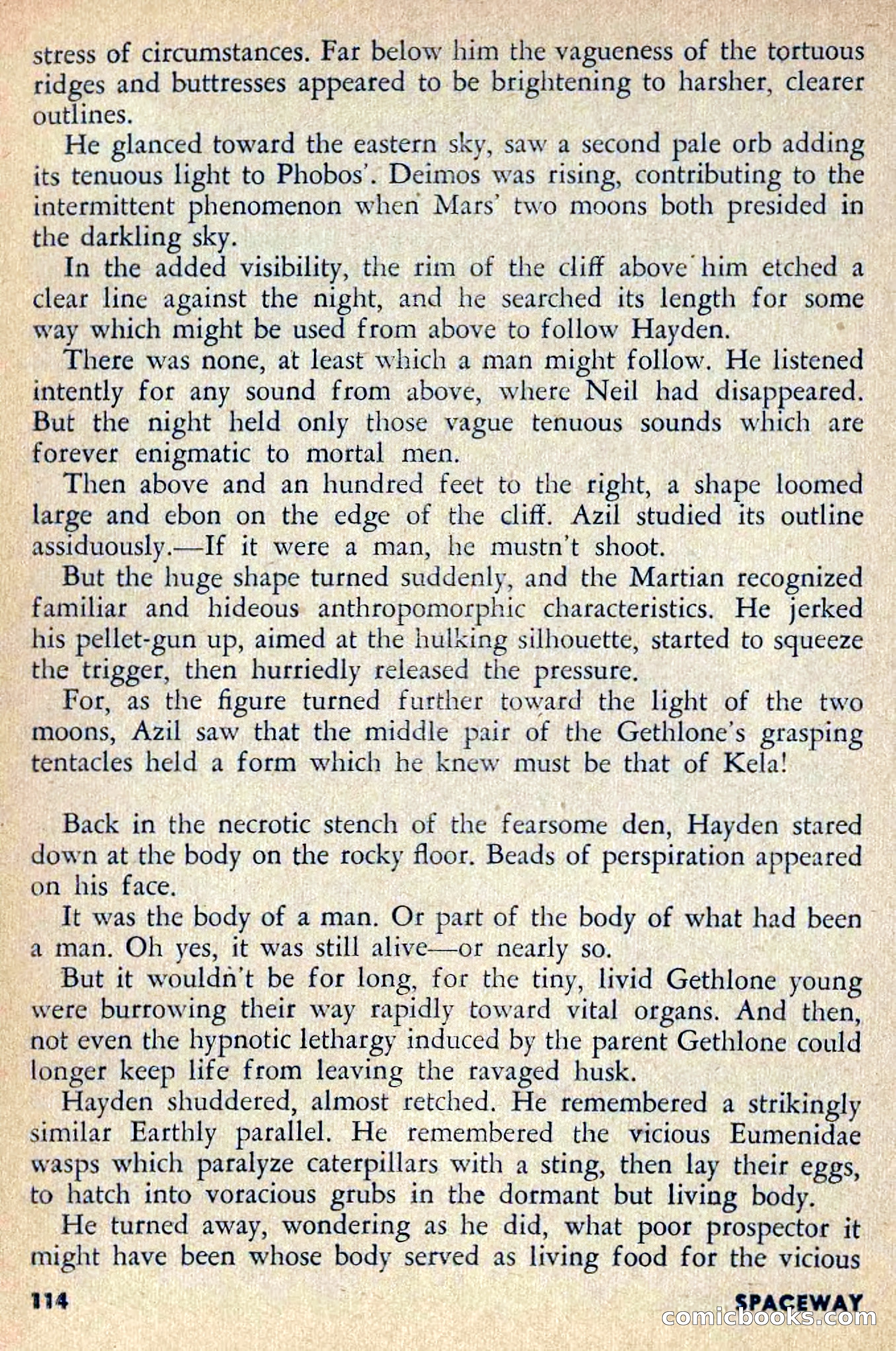 Spaceway, April 1954 — page 116 of 165