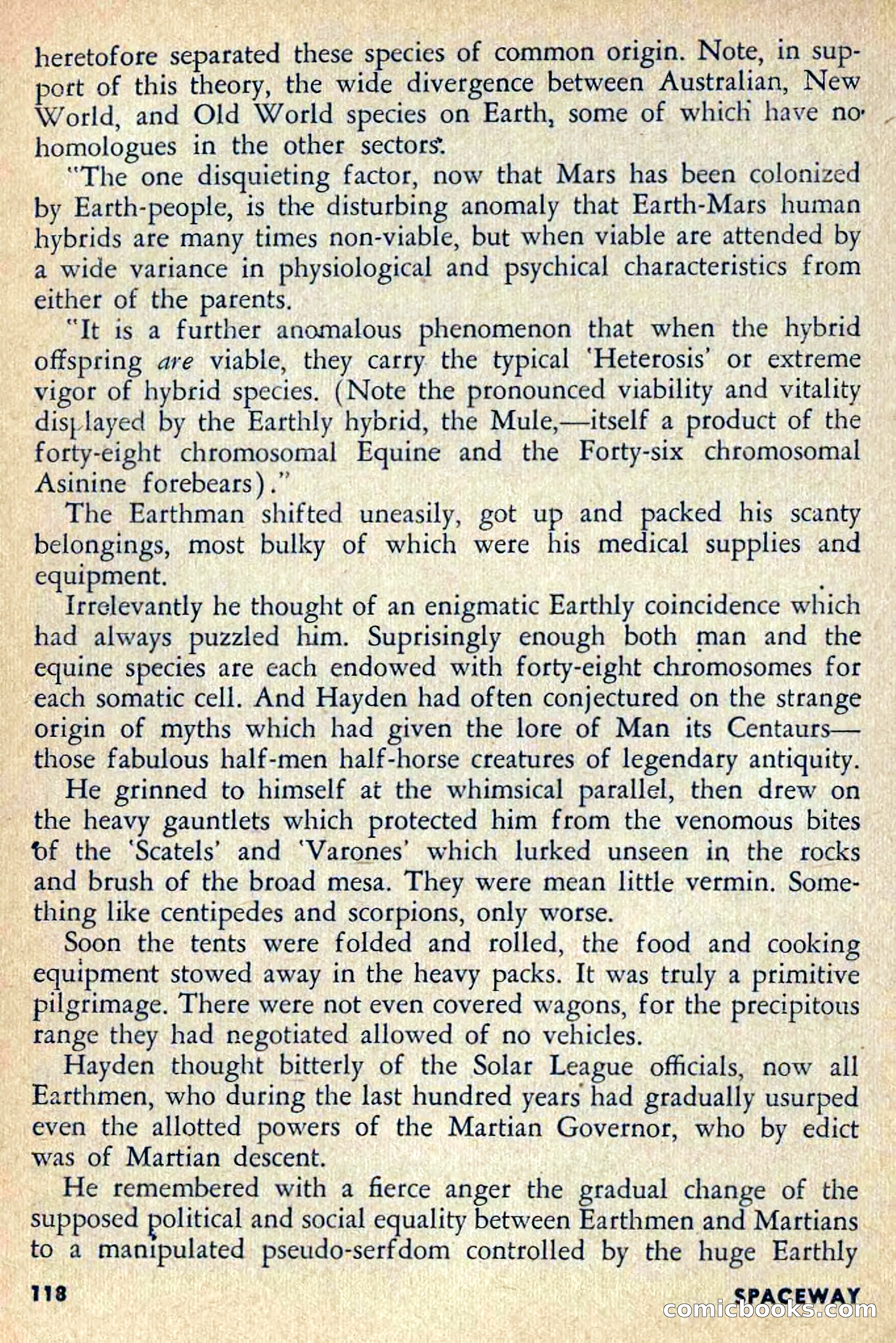 Spaceway, April 1954 — page 120 of 165