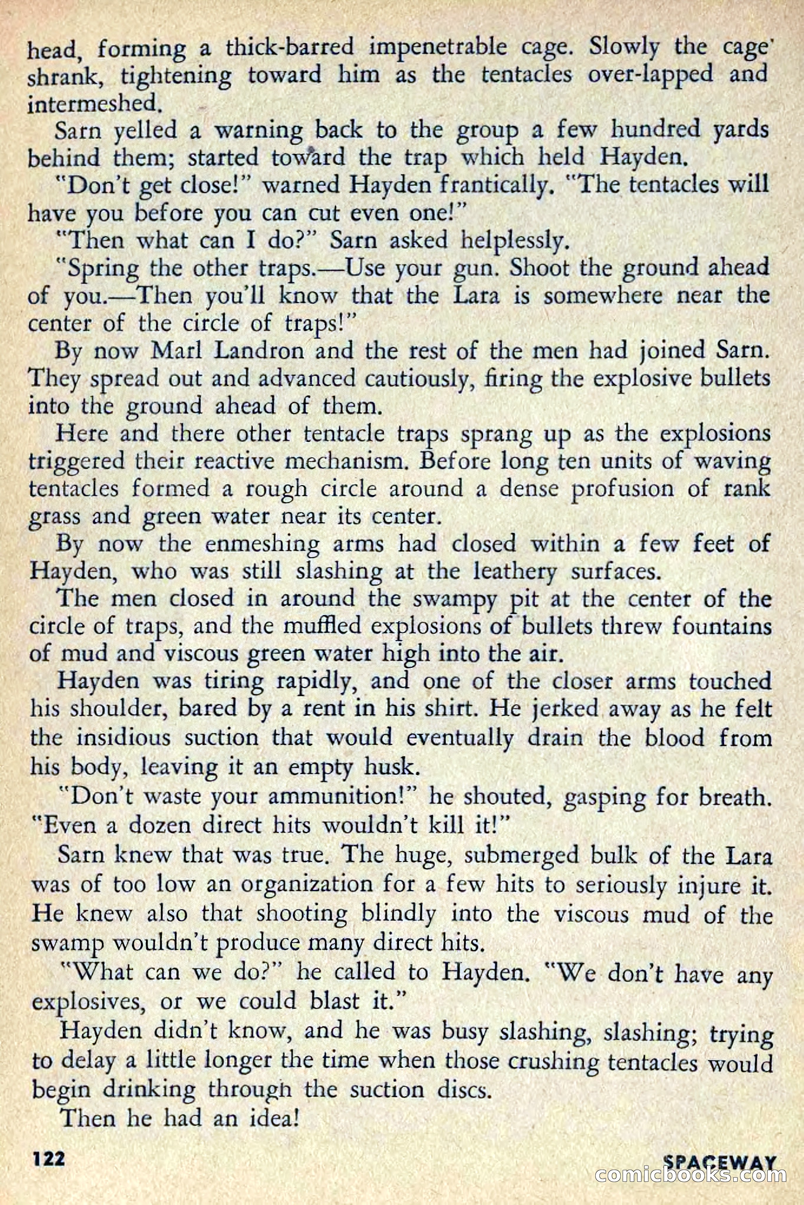 Spaceway, April 1954 — page 124 of 165