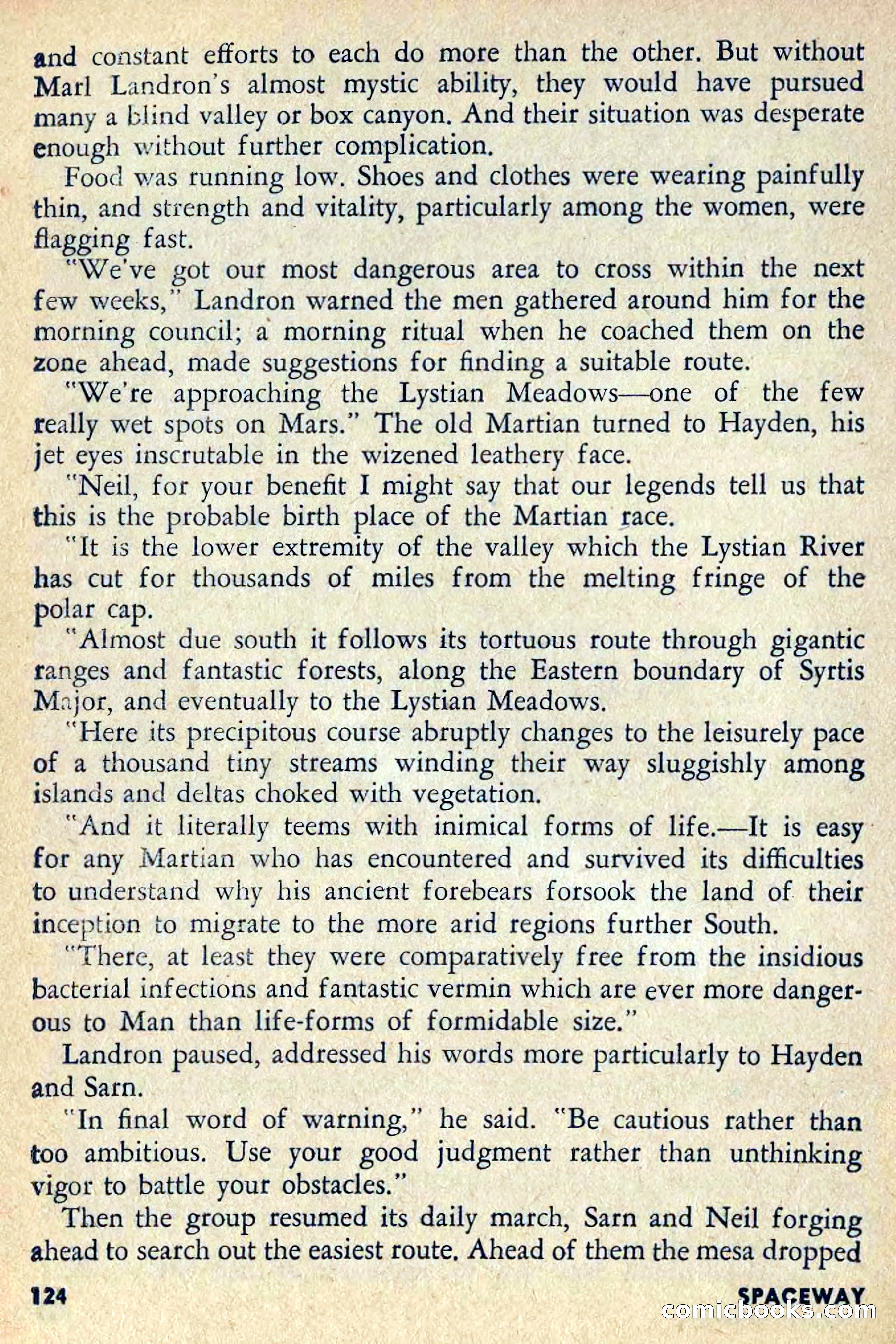 Spaceway, April 1954 — page 126 of 165