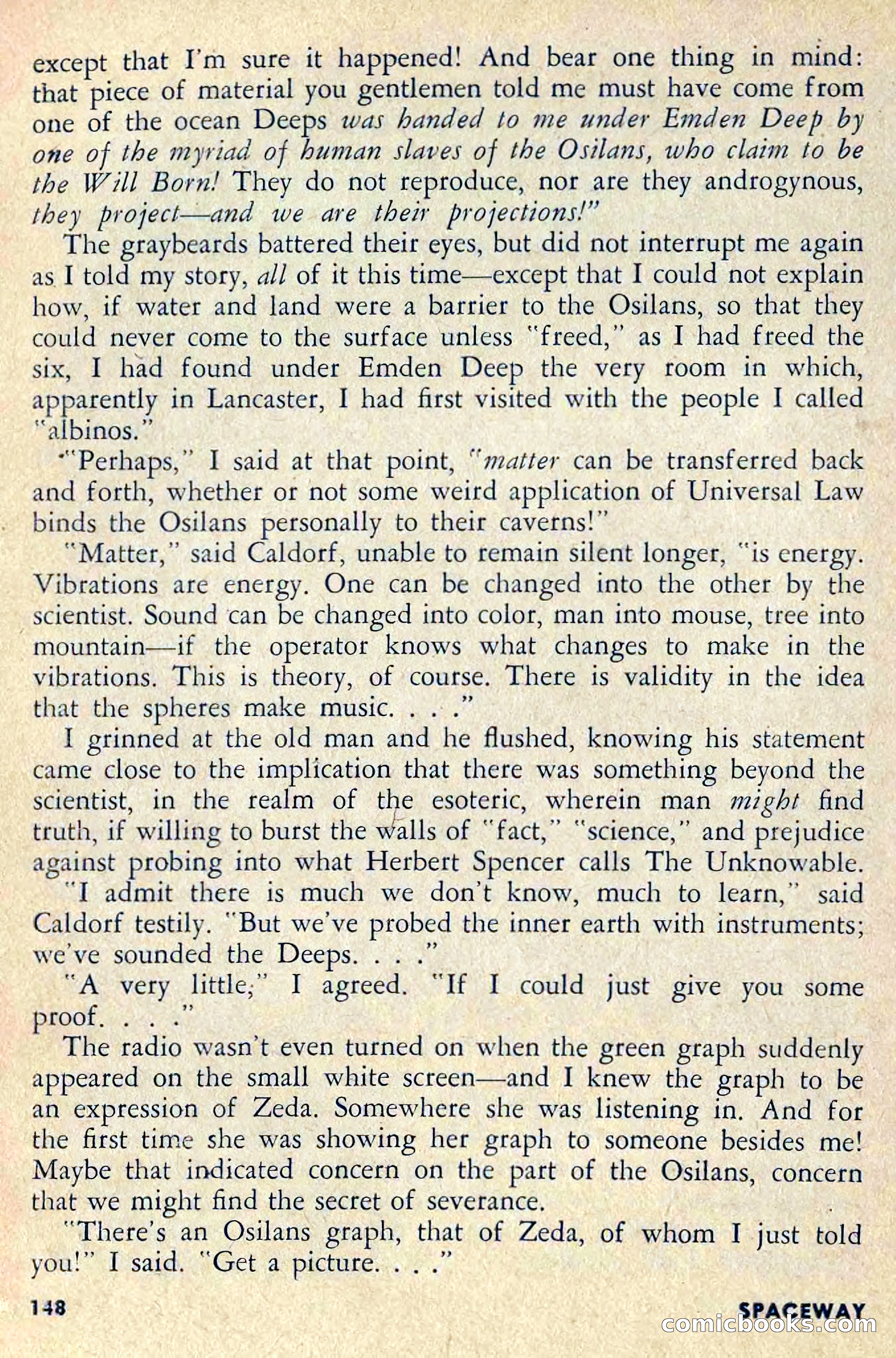 Spaceway, April 1954 — page 150 of 165