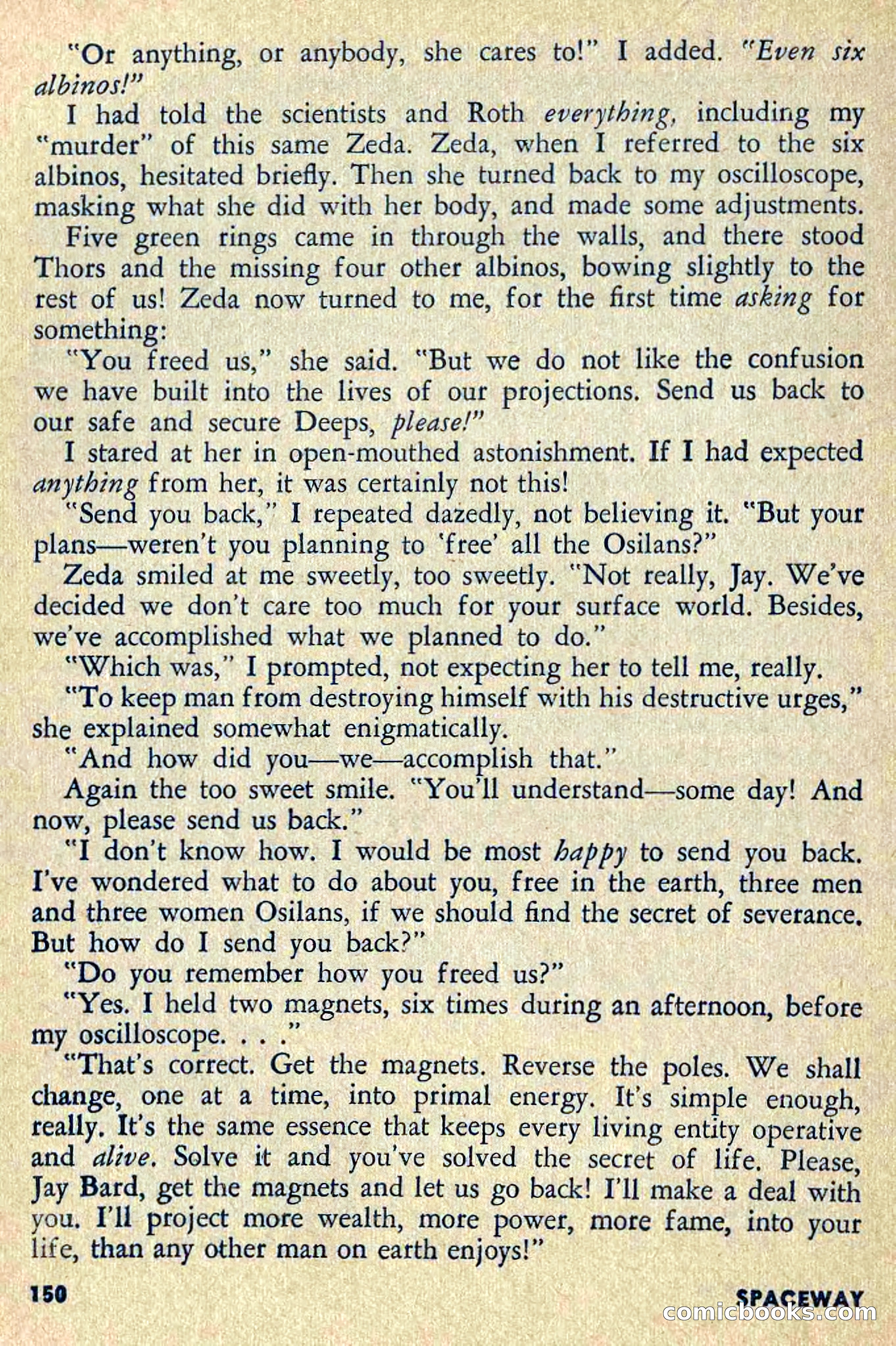 Spaceway, April 1954 — page 152 of 165