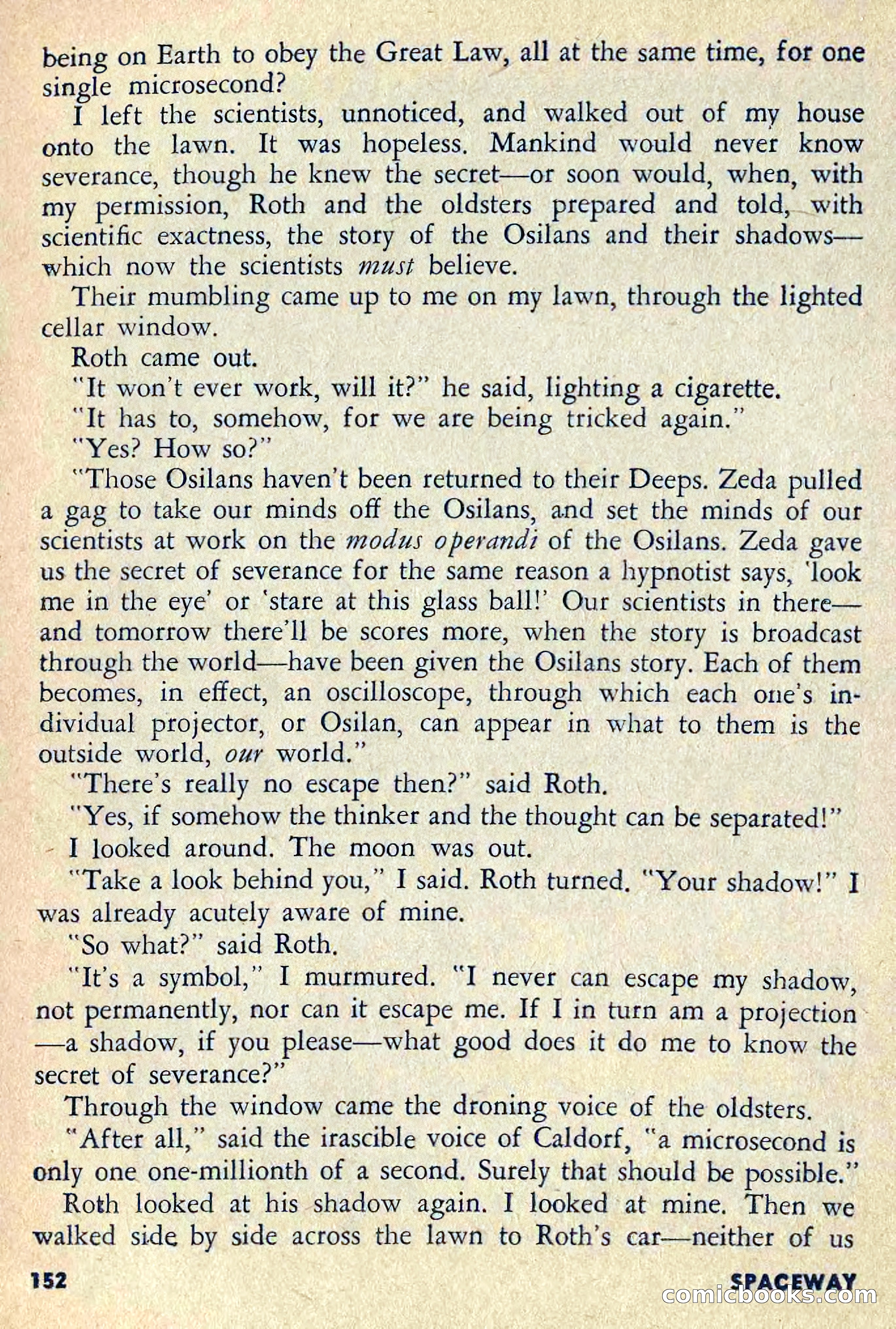 Spaceway, April 1954 — page 154 of 165