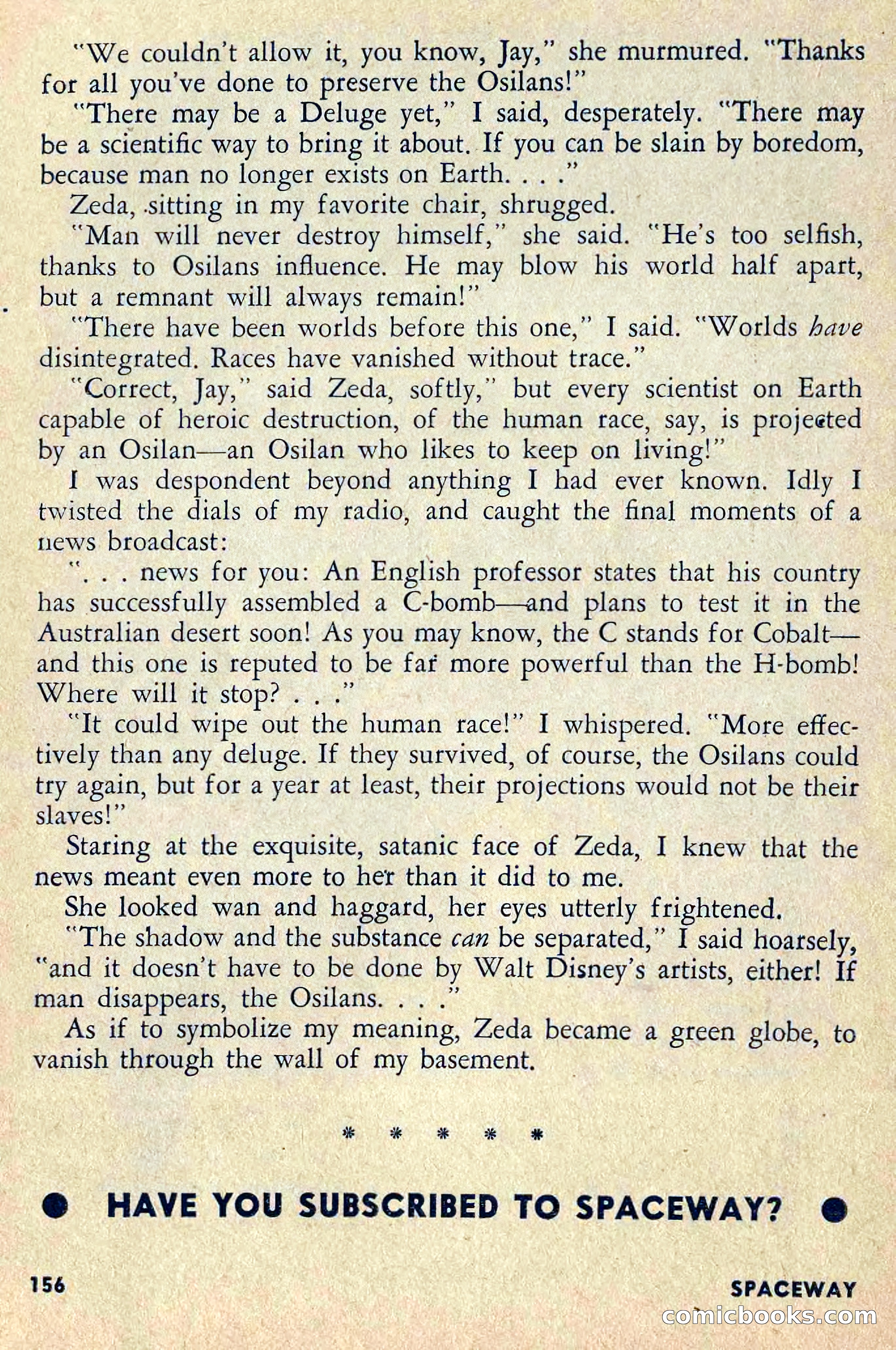 Spaceway, April 1954 — page 158 of 165