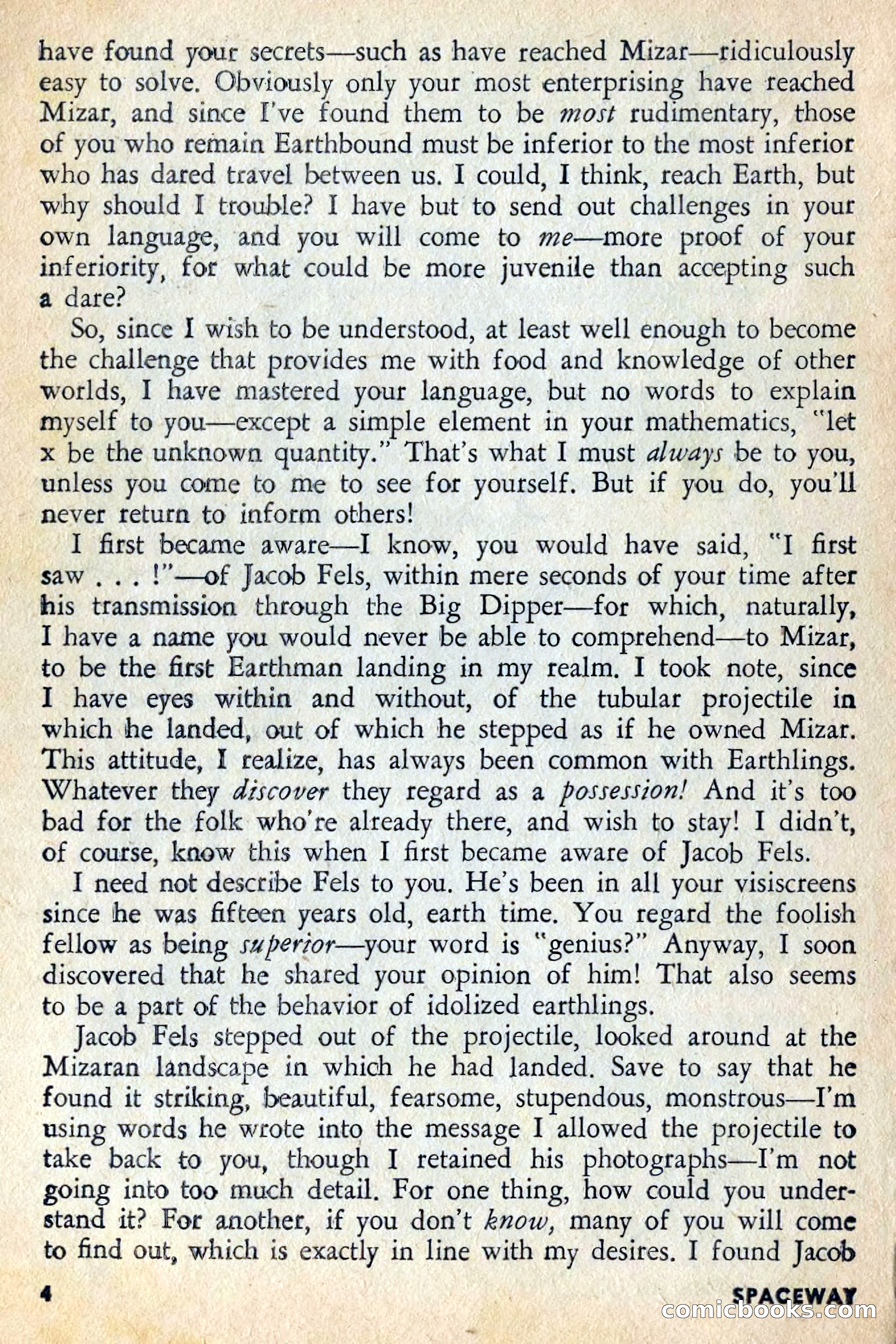 Spaceway, June 1954 — page 6 of 132