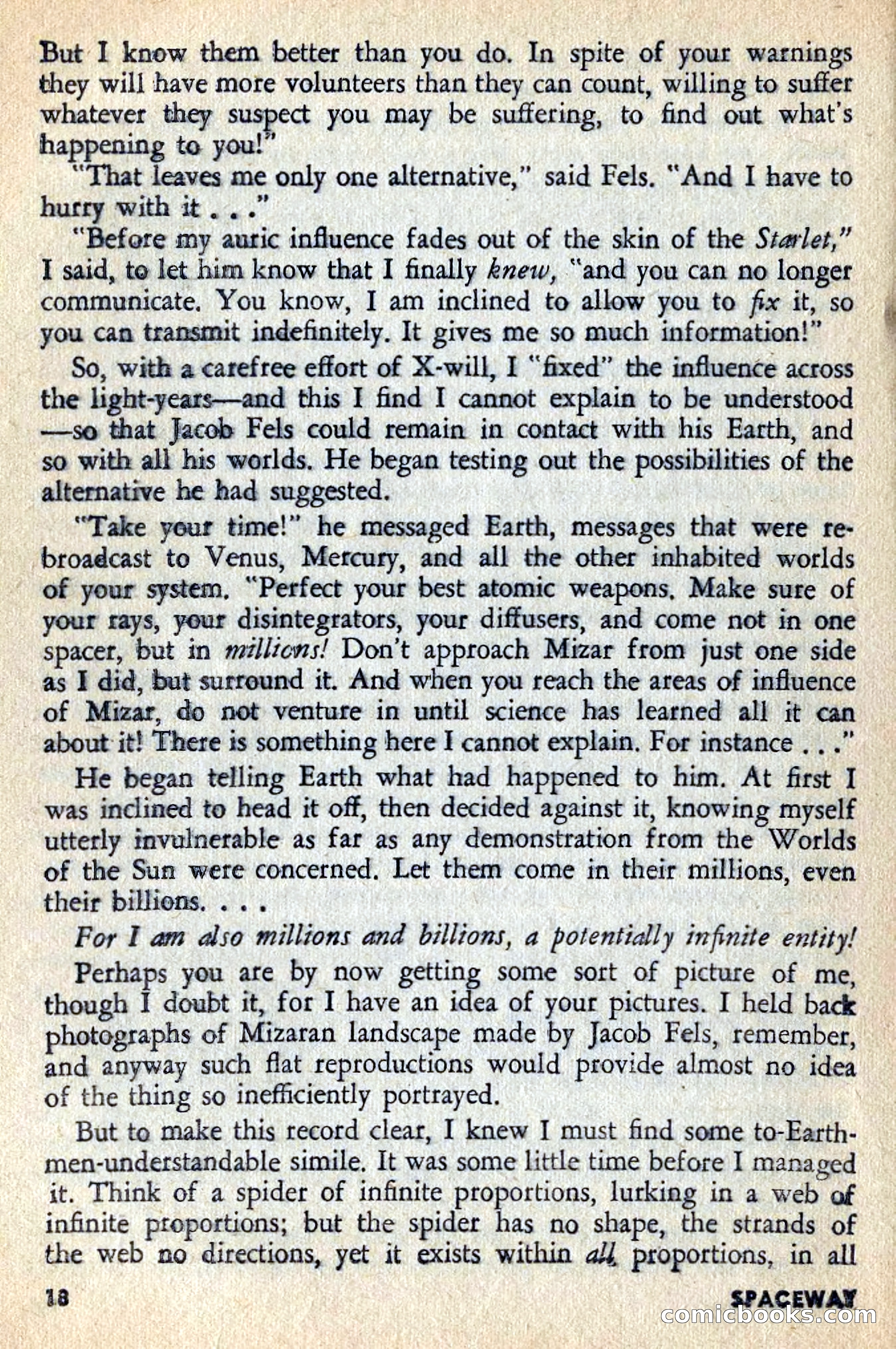 Spaceway, June 1954 — page 20 of 132