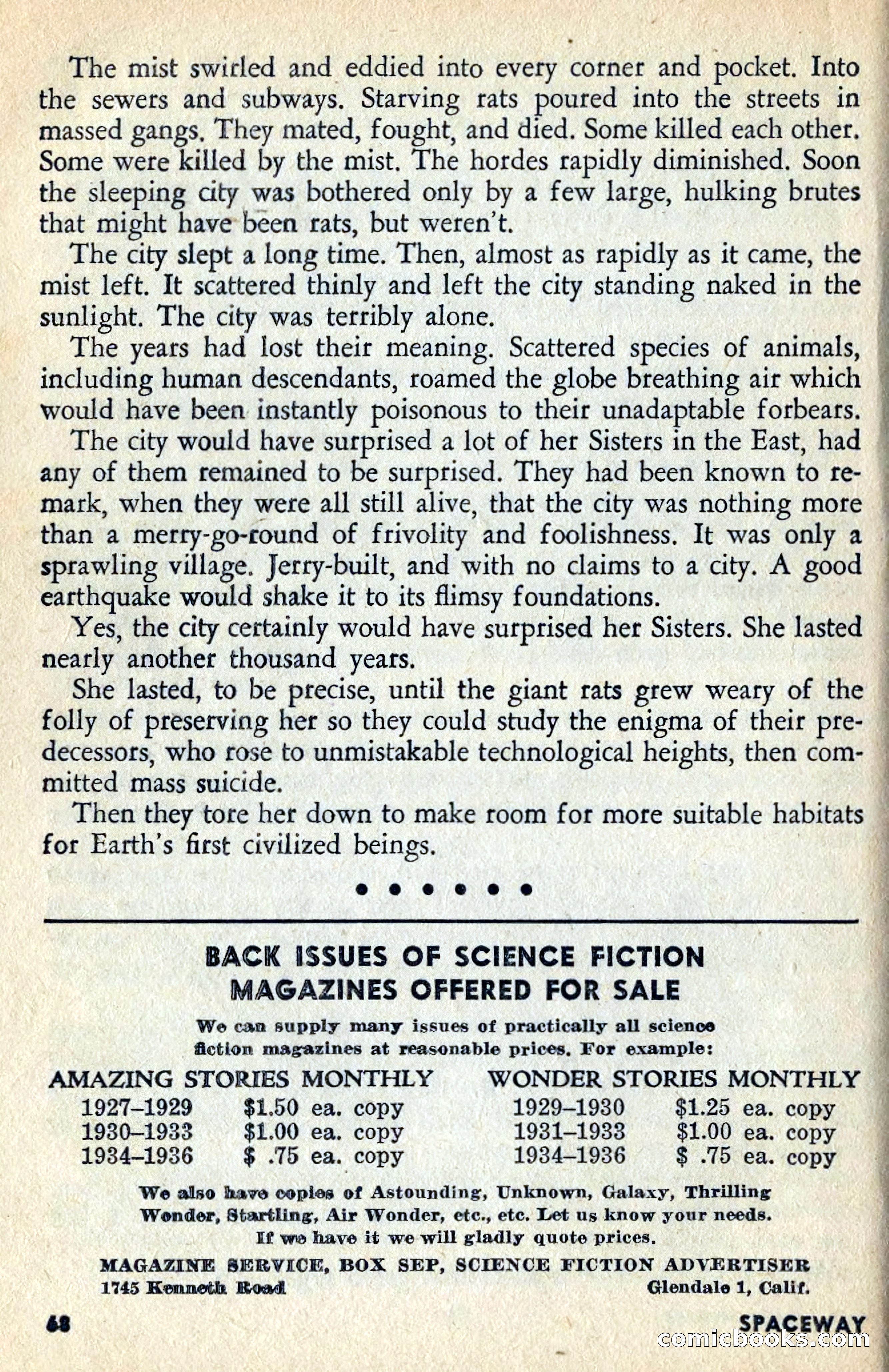Spaceway, June 1954 — page 70 of 132