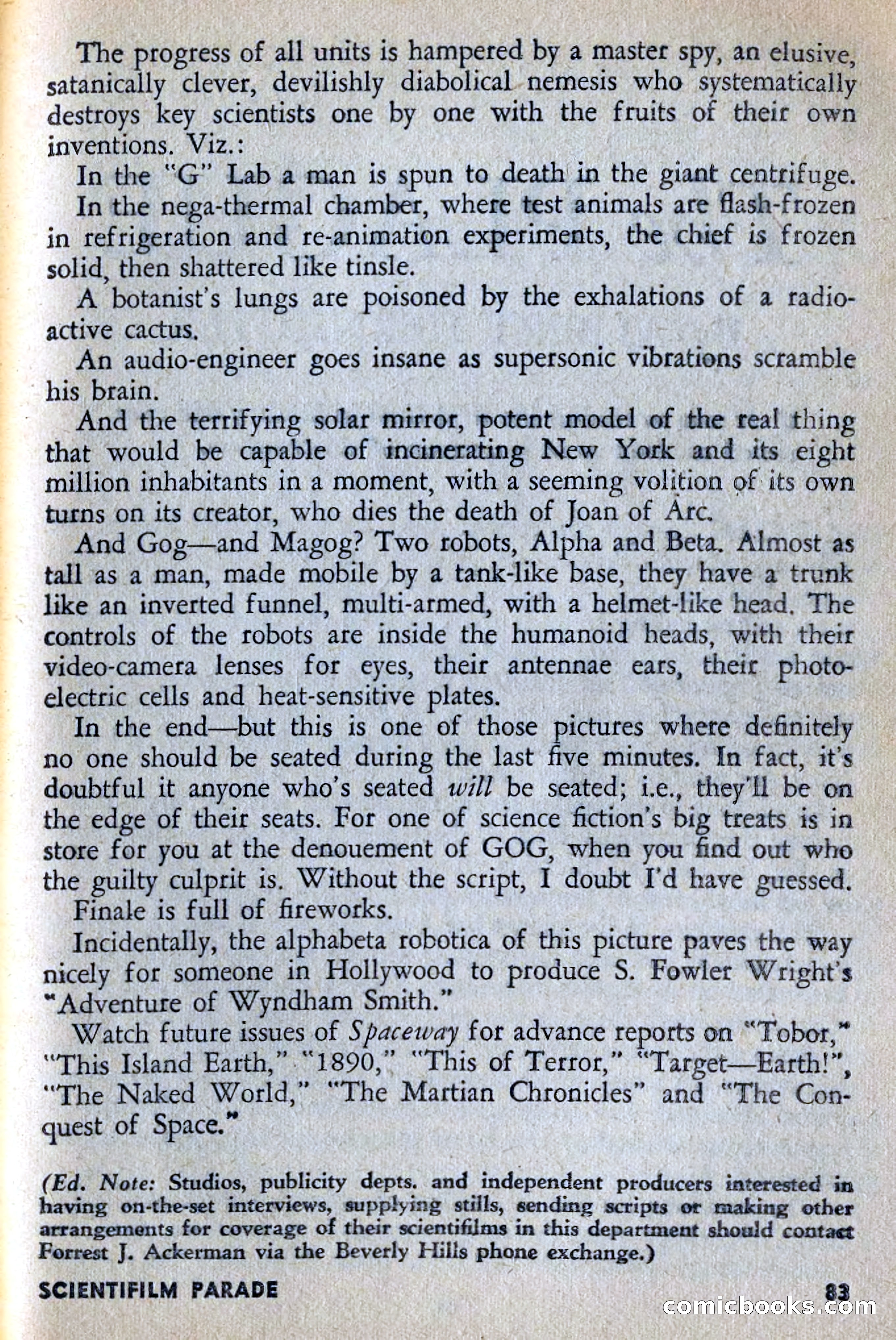 Spaceway, June 1954 — page 85 of 132