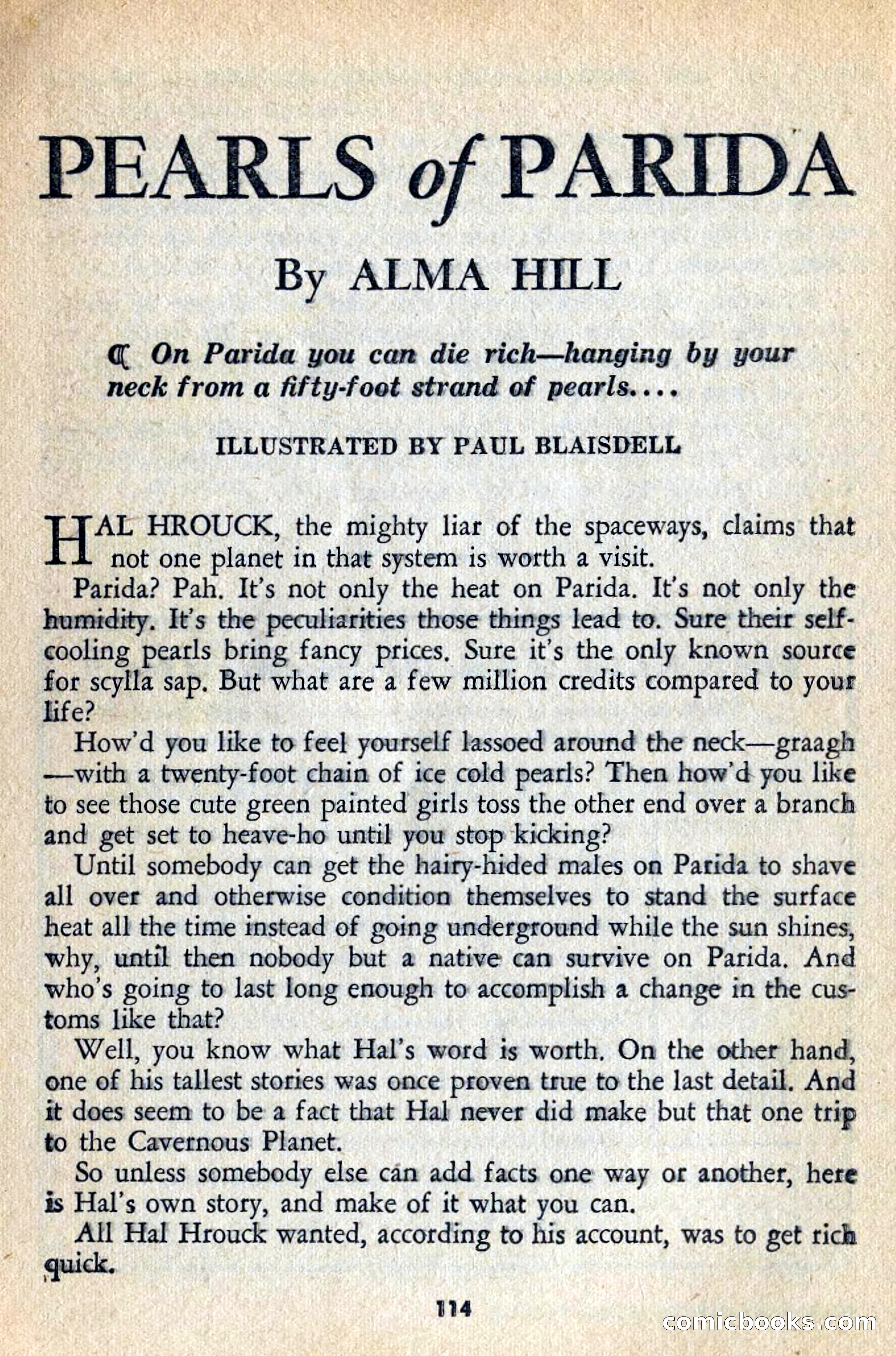Spaceway, June 1954 — page 116 of 132