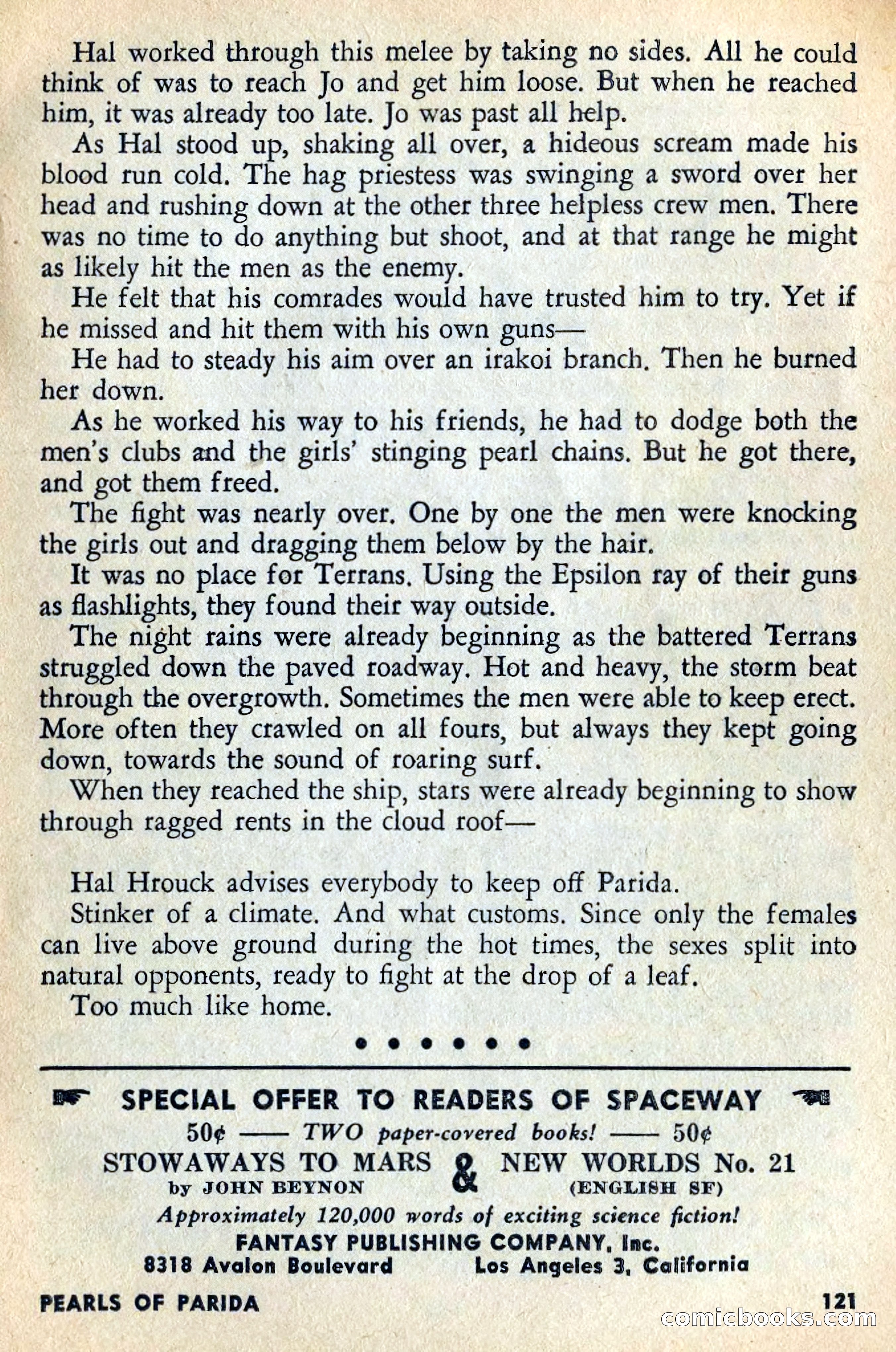 Spaceway, June 1954 — page 123 of 132