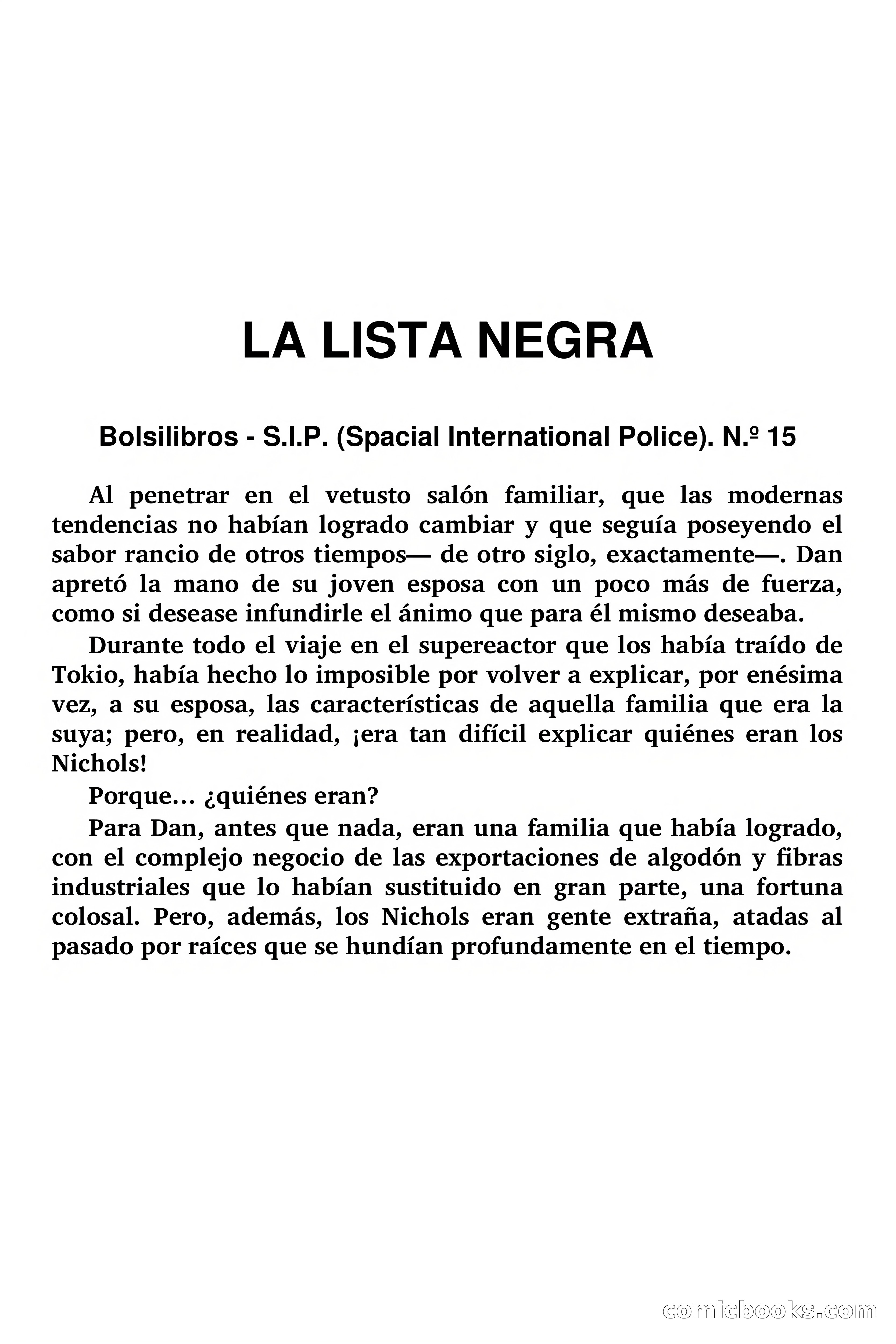 La Lista Negra (The Black List) — page 2 of 93