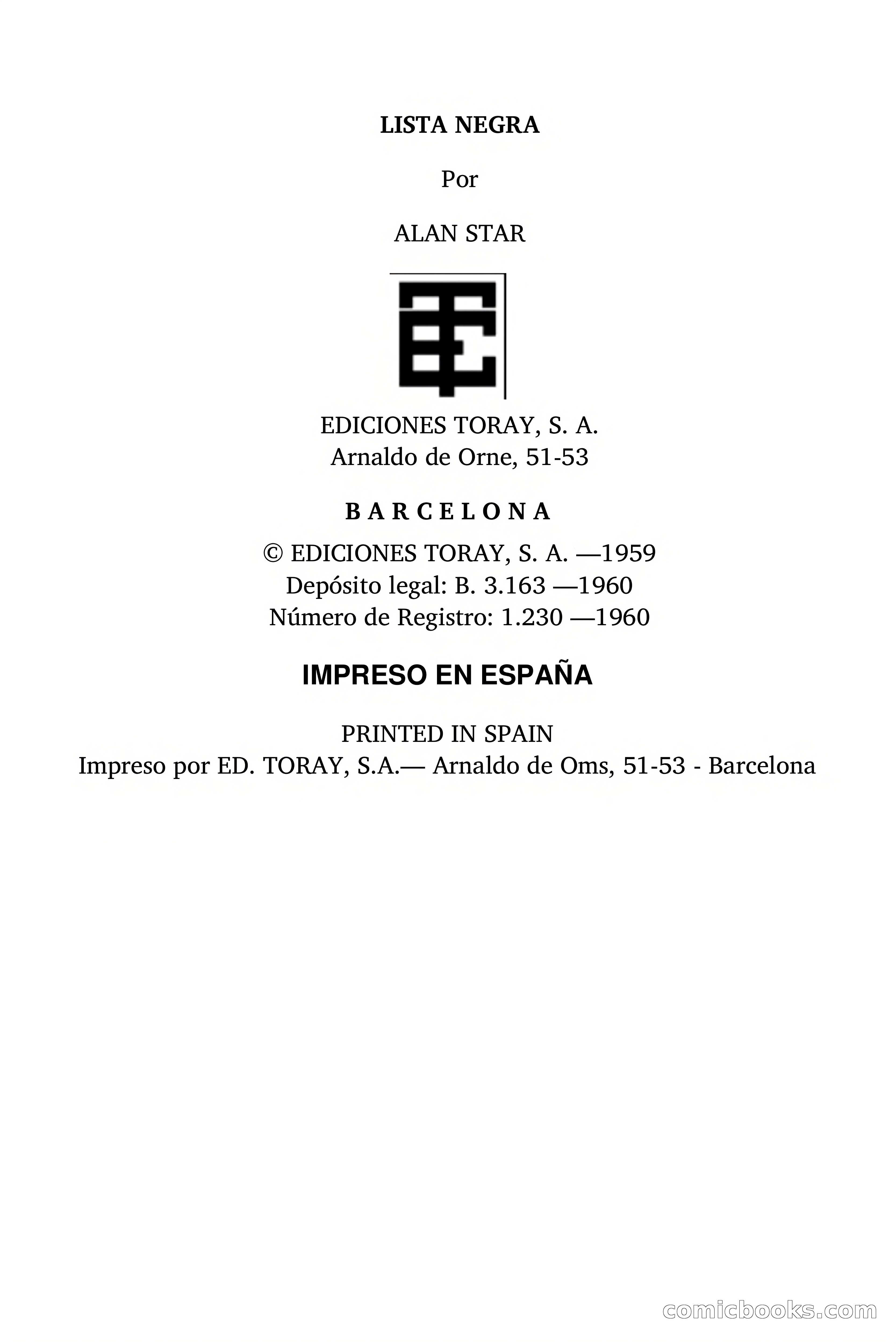 La Lista Negra (The Black List) — page 5 of 93