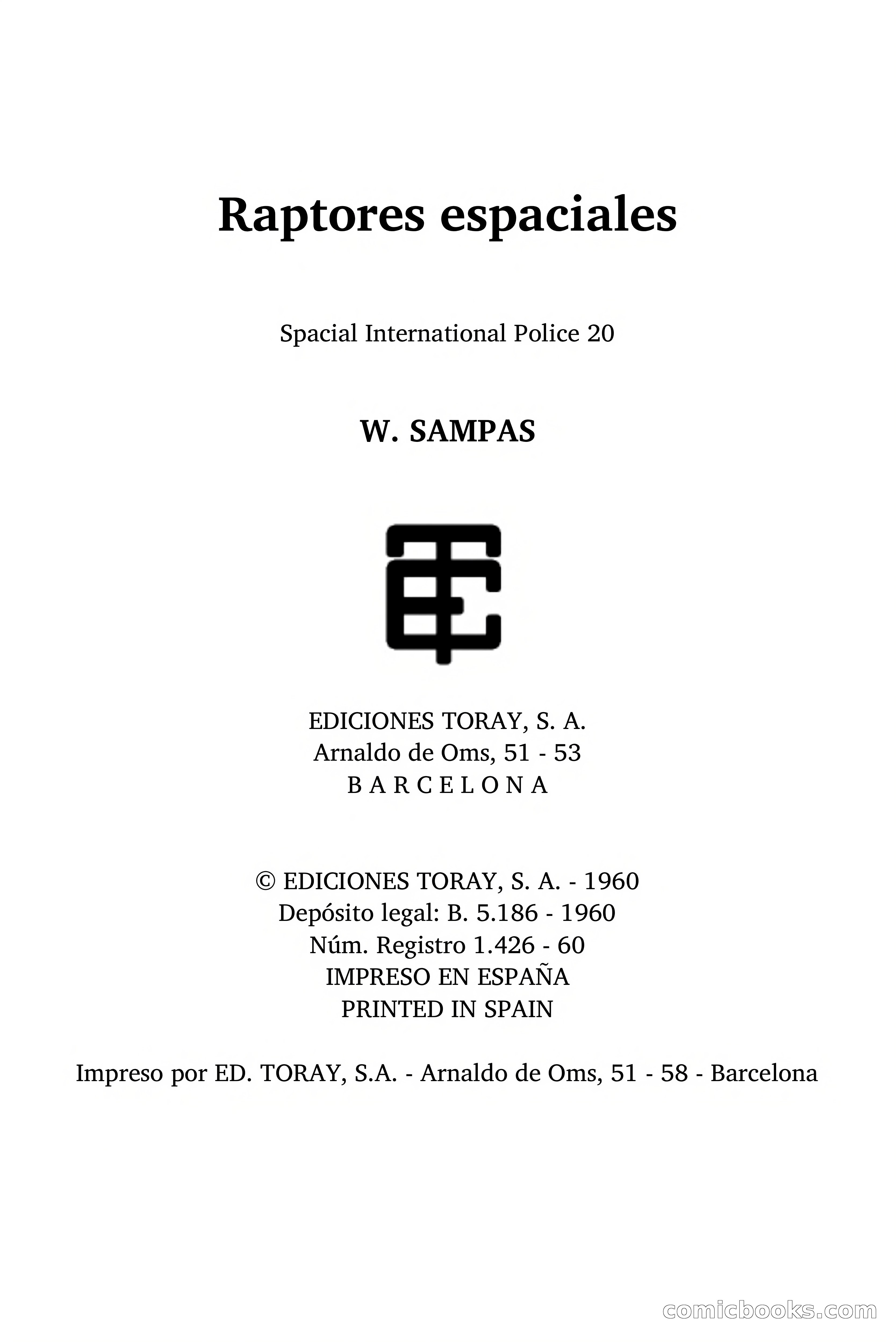 Raptores Espaciales — page 2 of 79