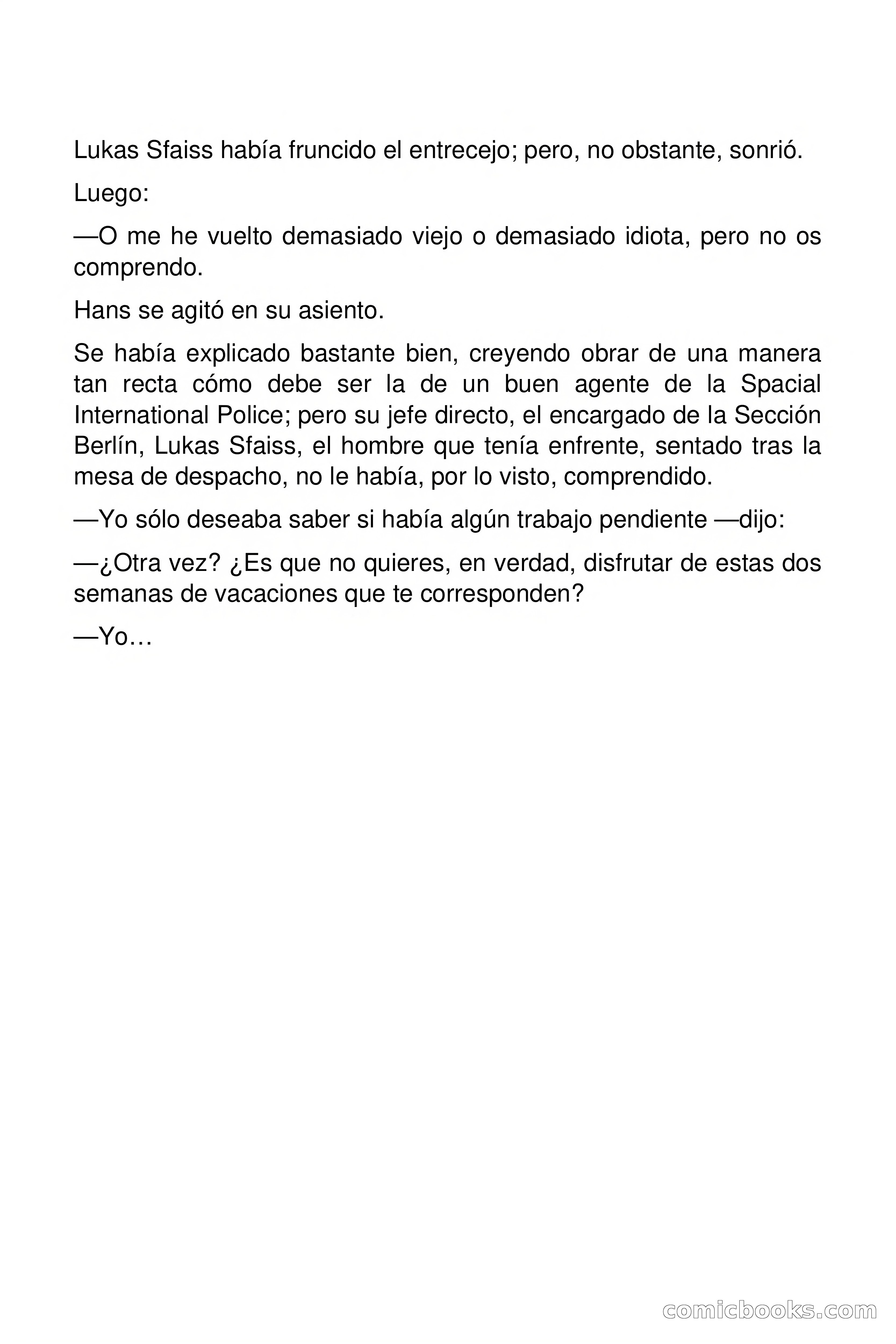 SIP: Spacial International Police — Ídolos de barro — page 2 of 107