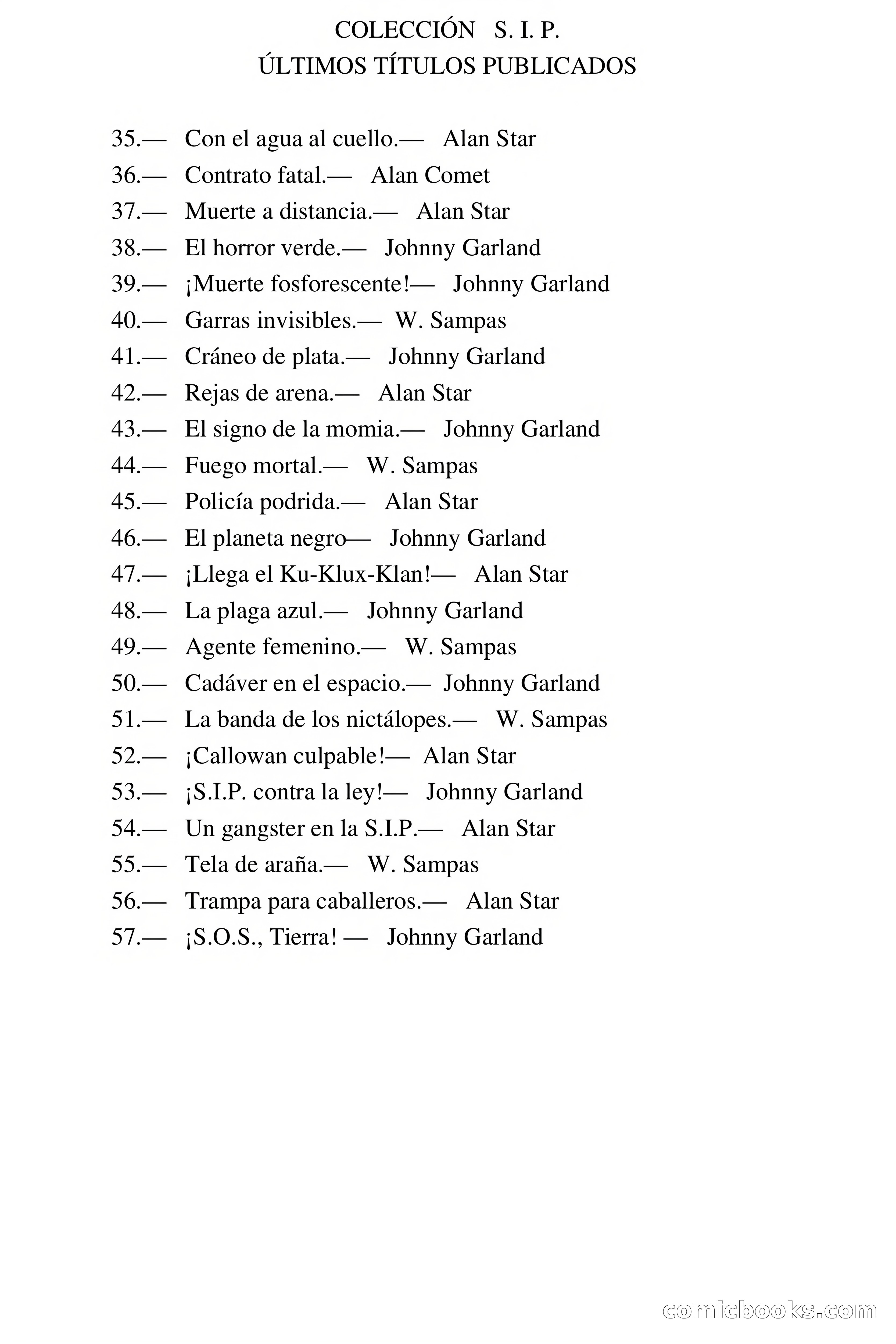 S.I.P. #57: ¡SOS, Tierra! — page 77 of 78