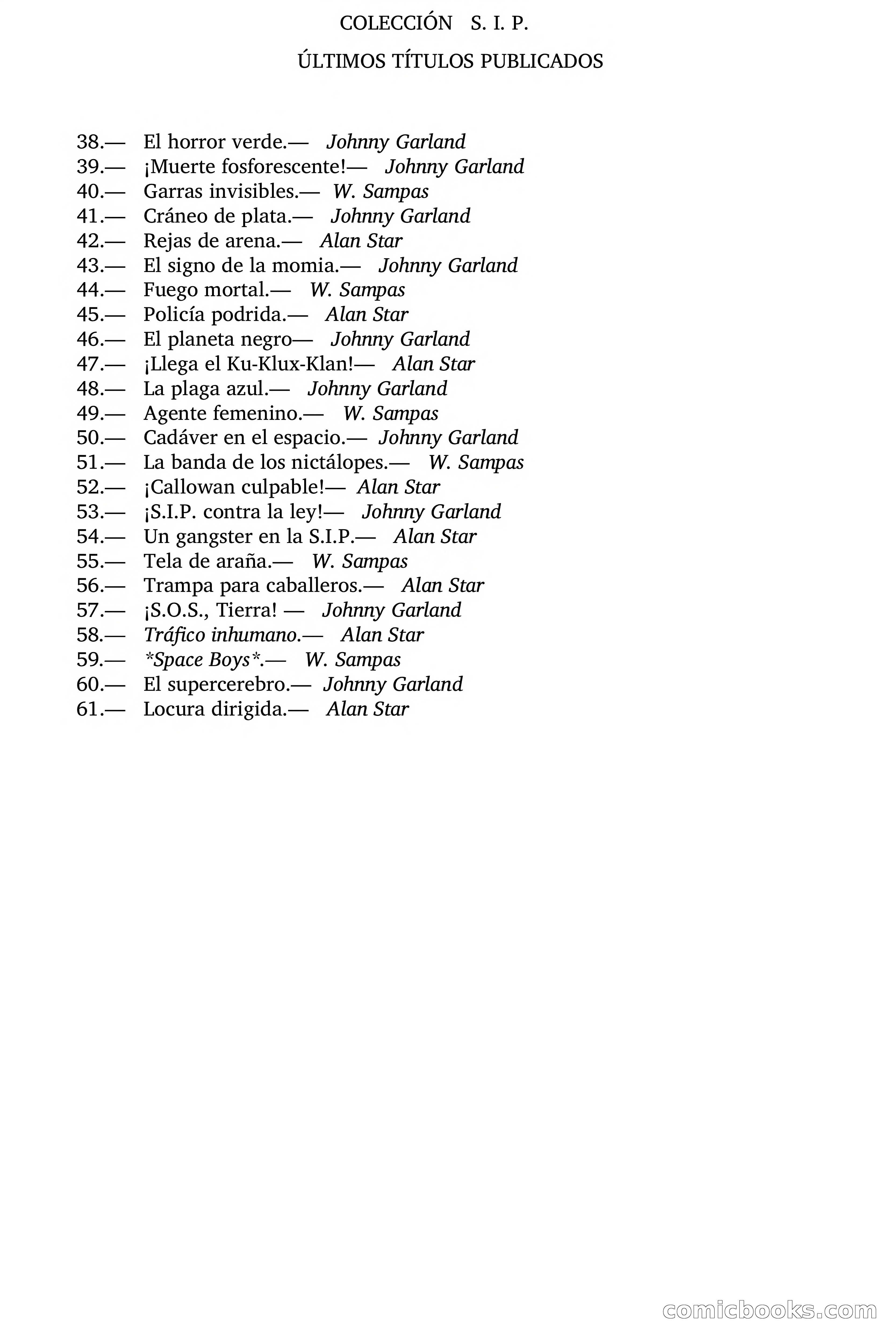 Locura Dirigida (S.I.P., 1961) — page 80 of 81