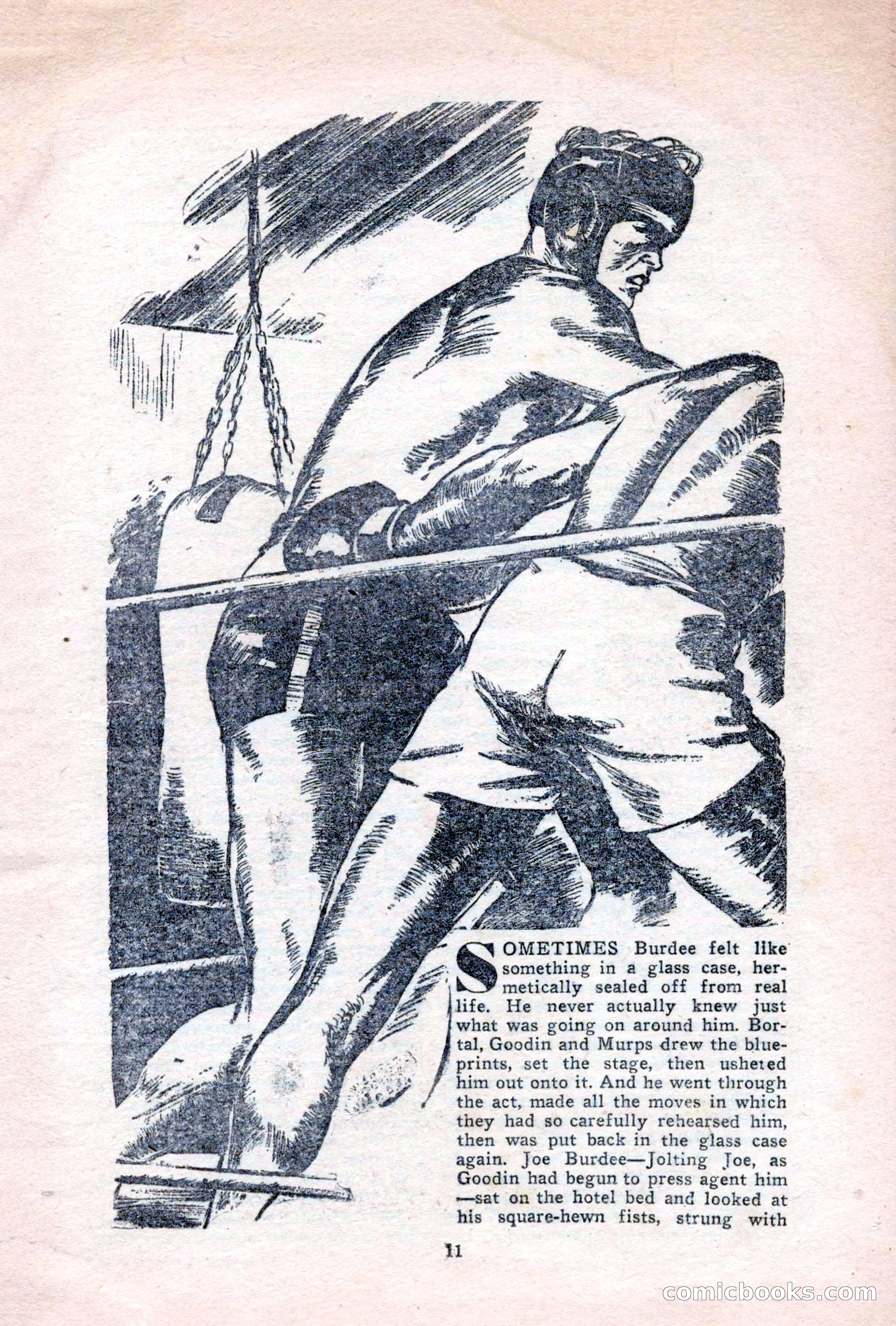 Sports Fiction, June 1947 — page 11 of 100
