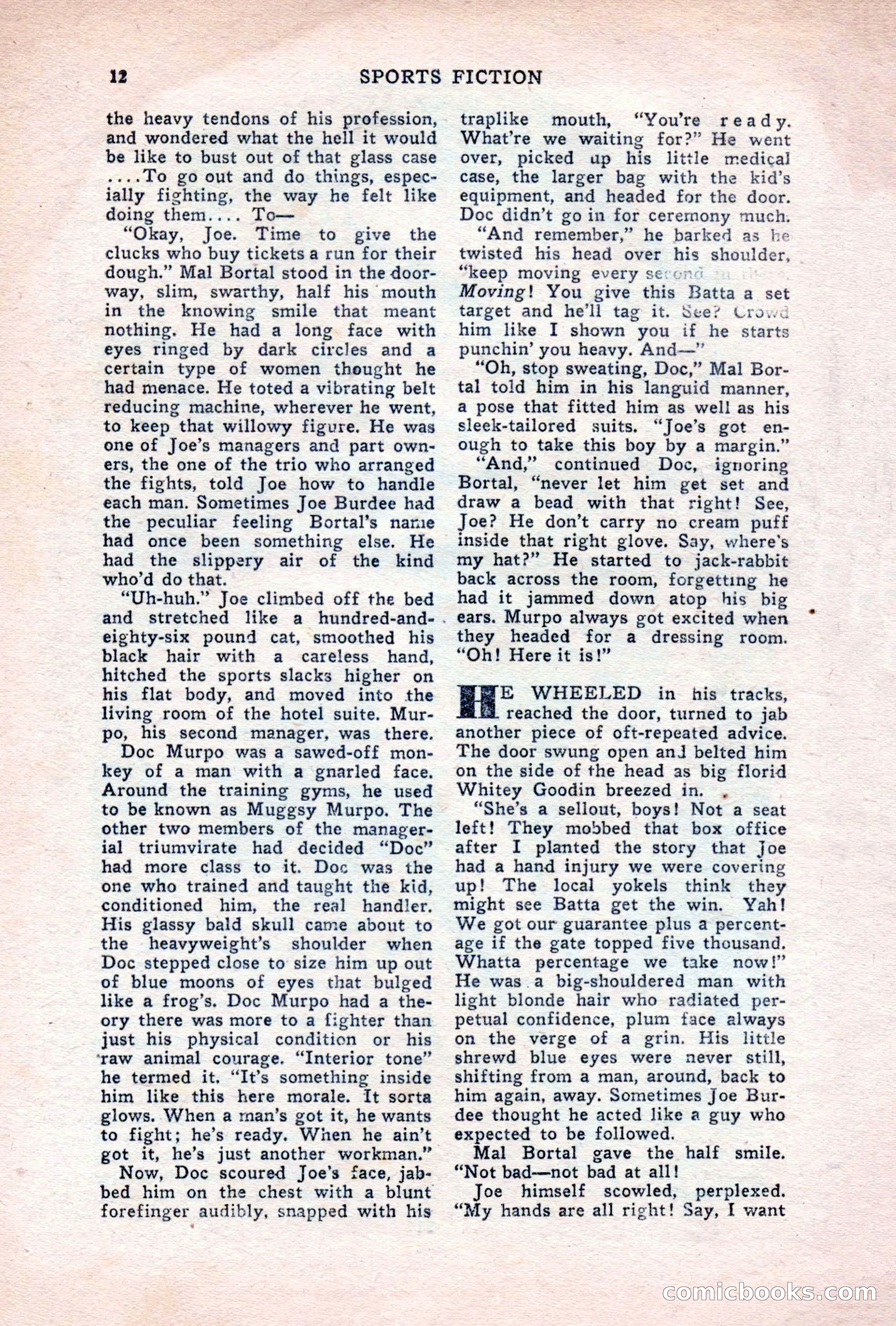Sports Fiction, June 1947 — page 12 of 100