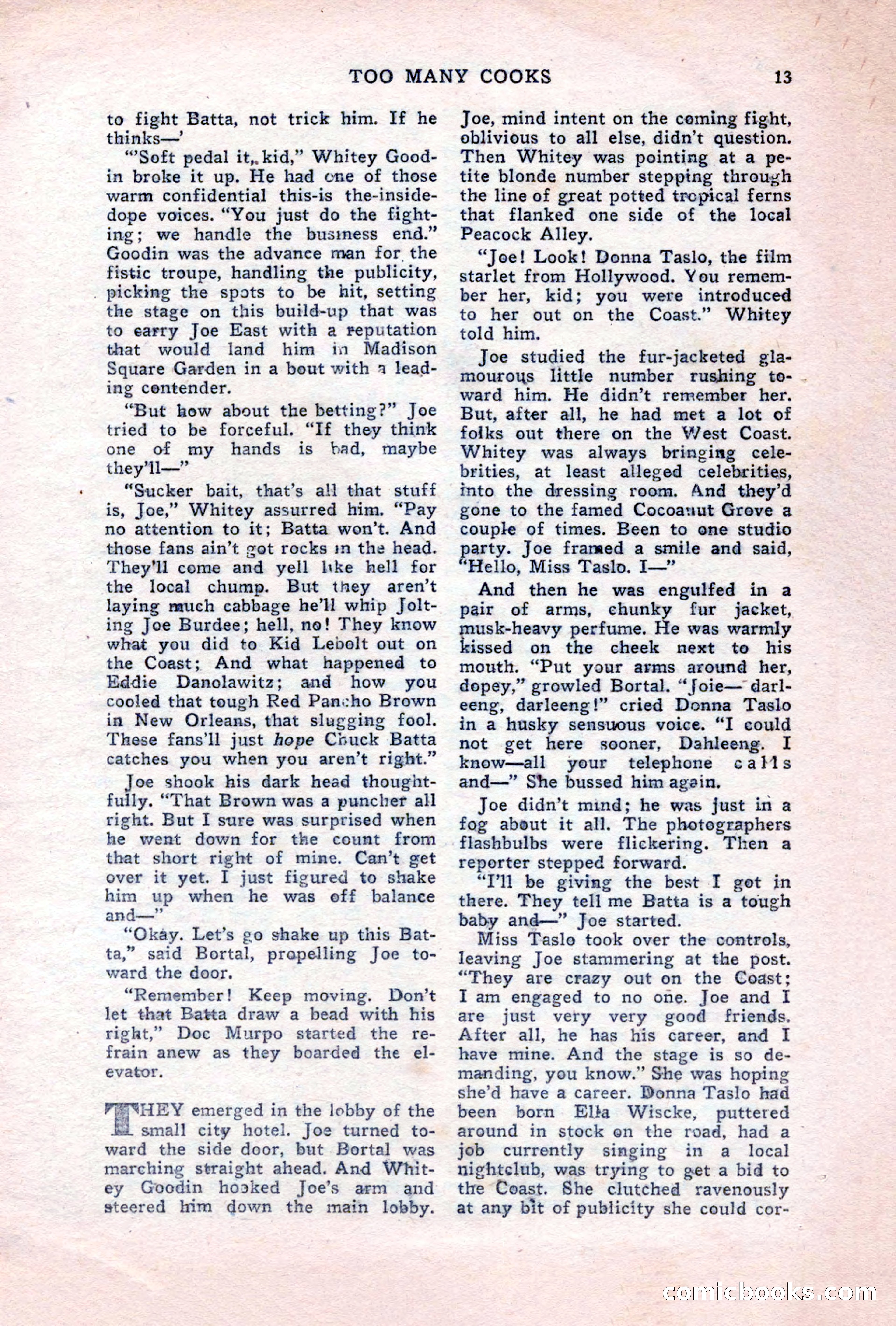 Sports Fiction, June 1947 — page 13 of 100