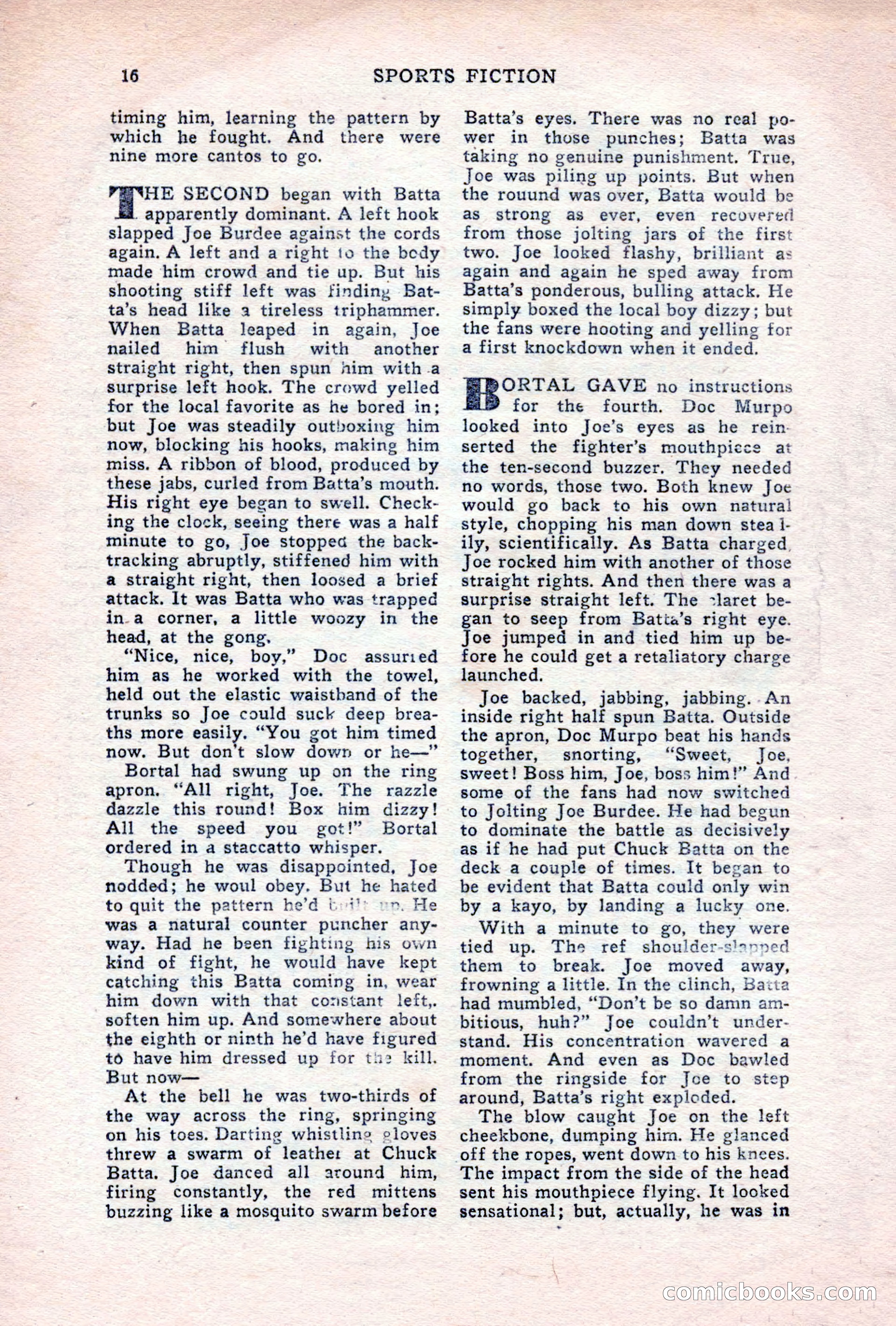 Sports Fiction, June 1947 — page 16 of 100