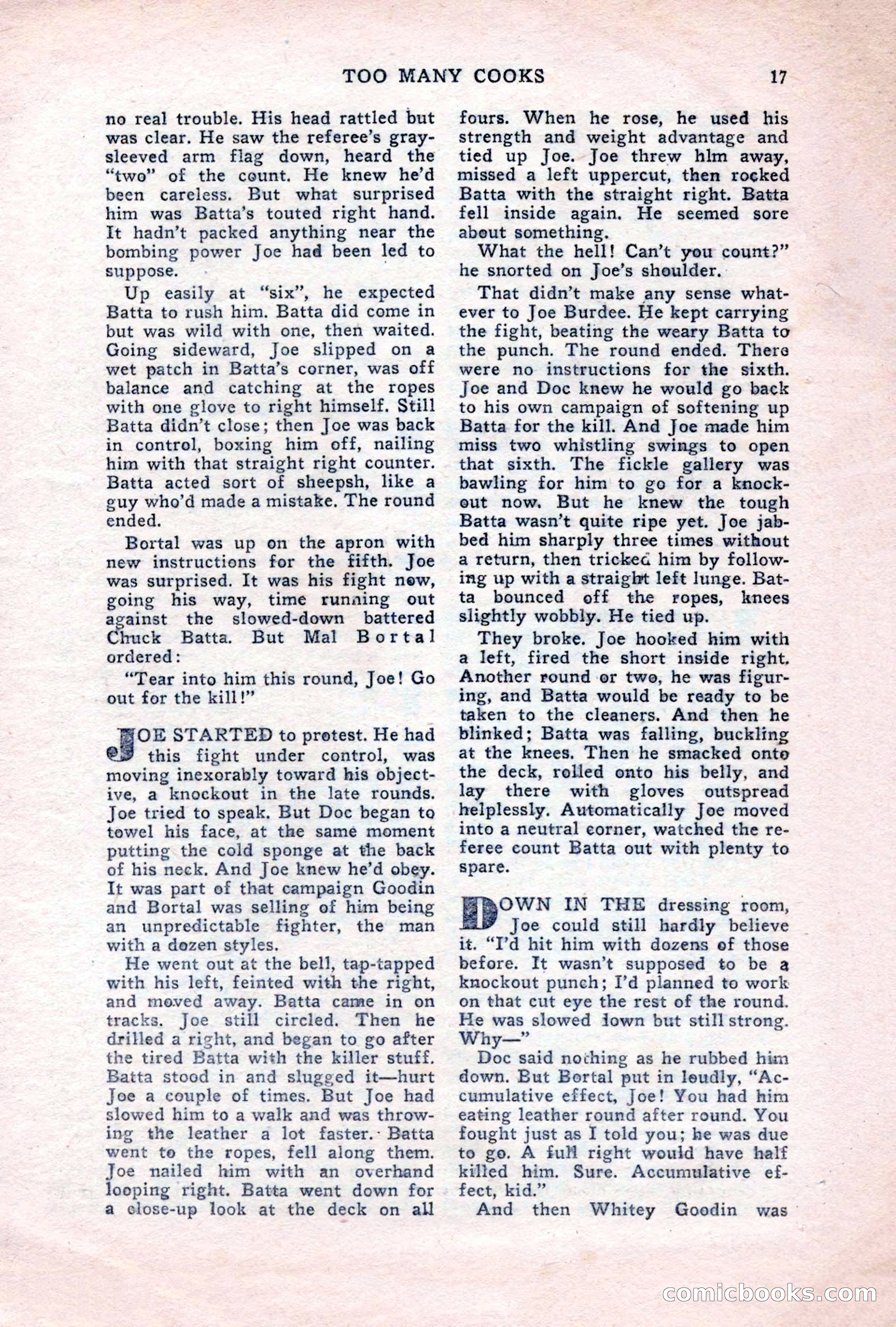 Sports Fiction, June 1947 — page 17 of 100