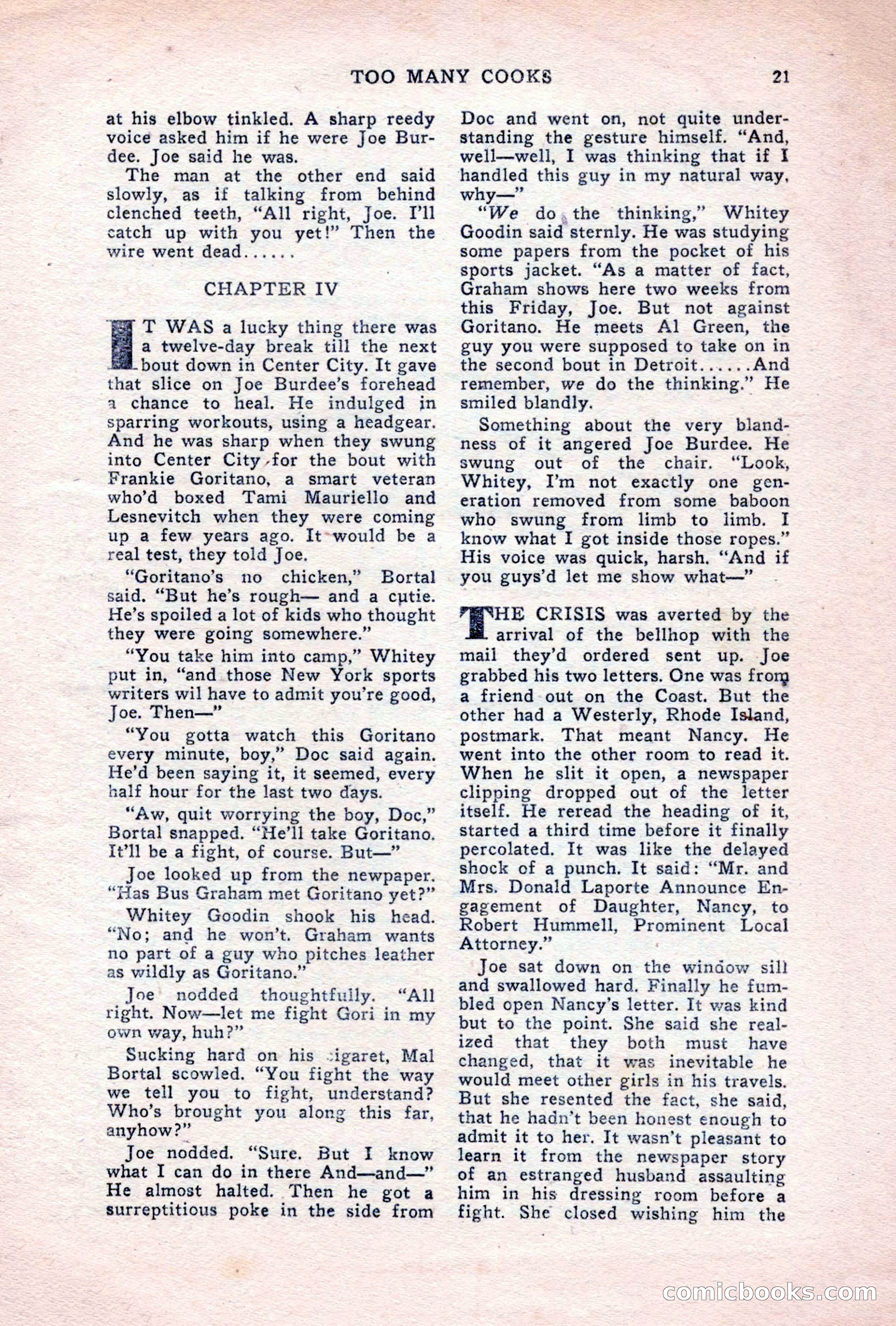 Sports Fiction, June 1947 — page 21 of 100