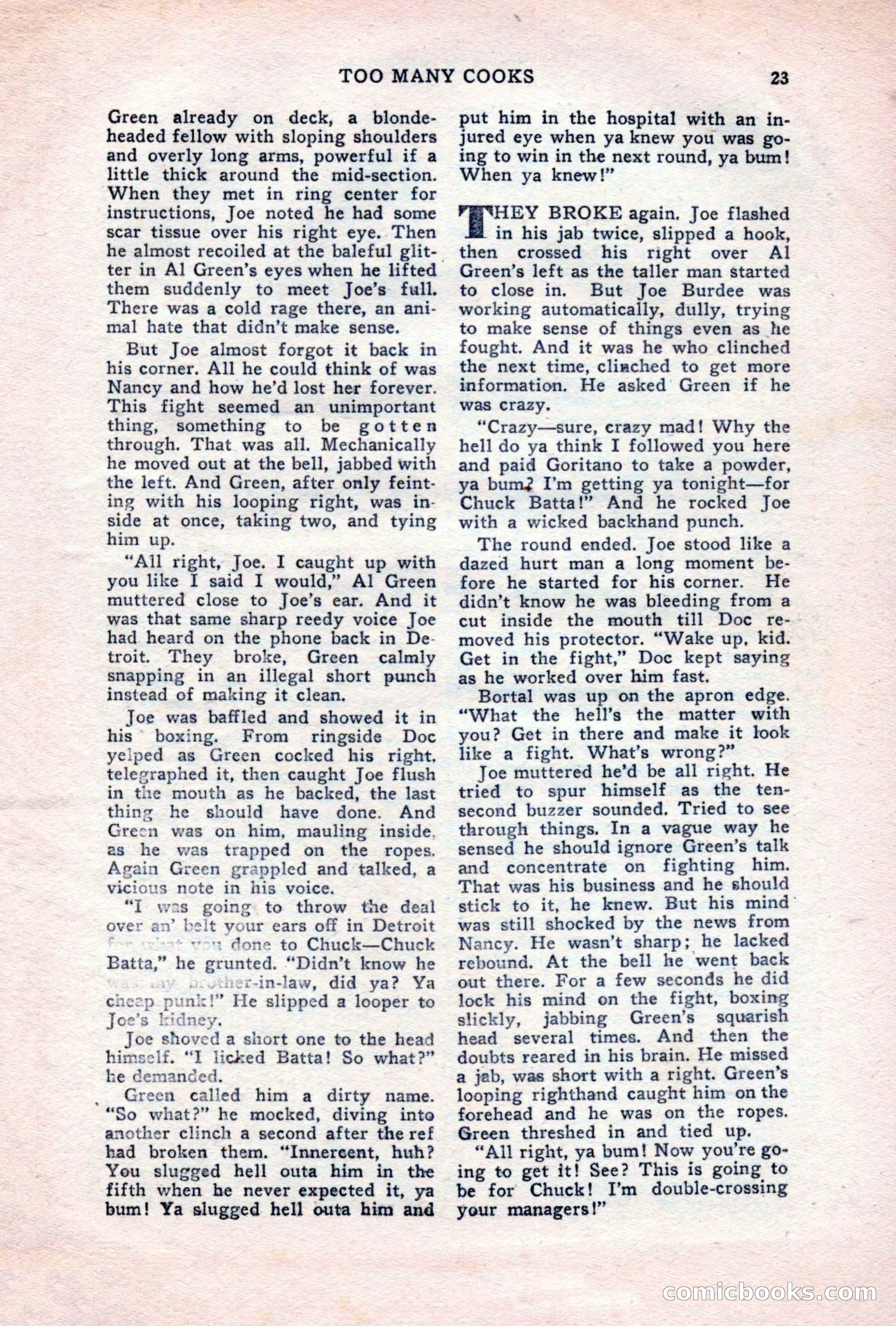 Sports Fiction, June 1947 — page 23 of 100