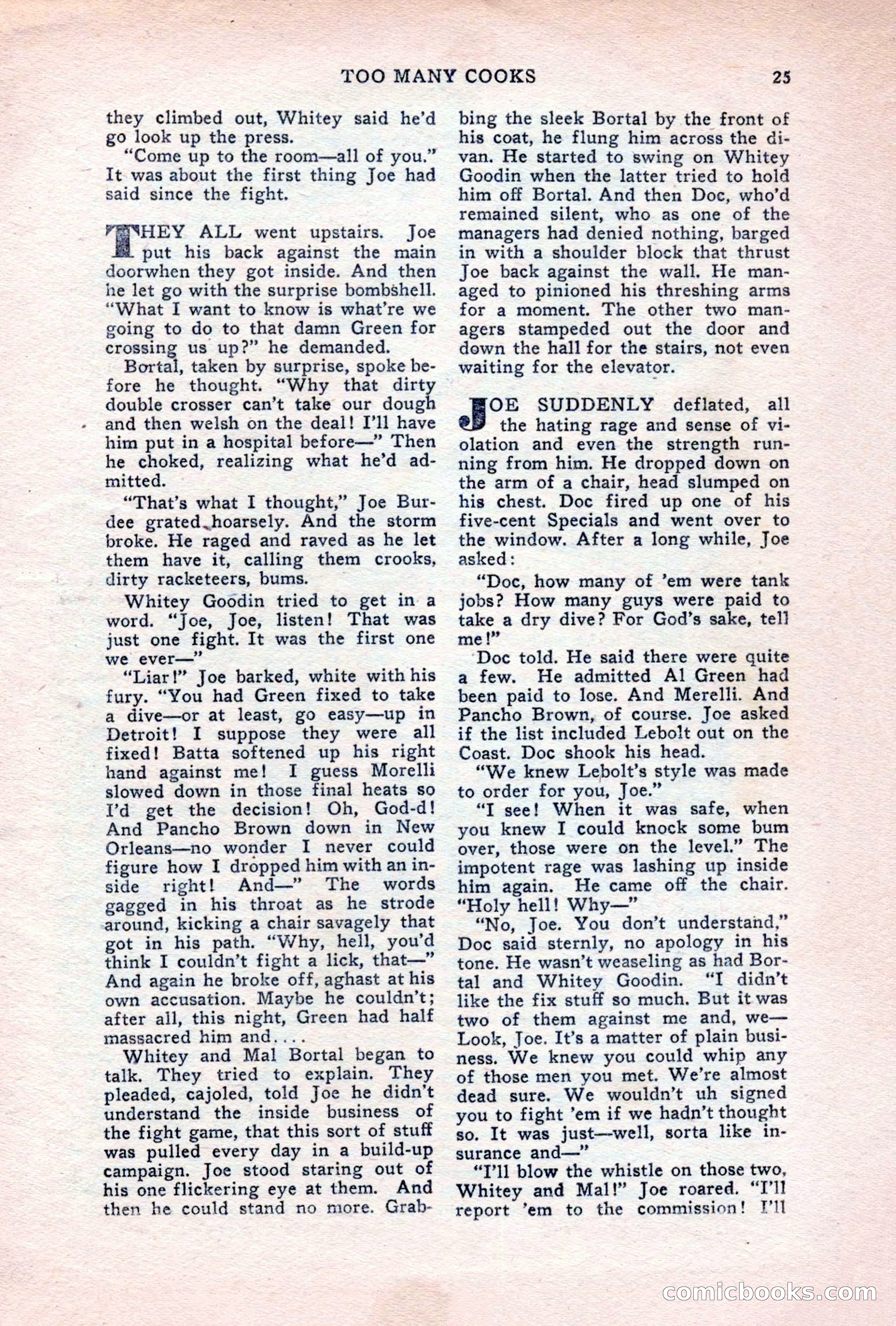 Sports Fiction, June 1947 — page 25 of 100