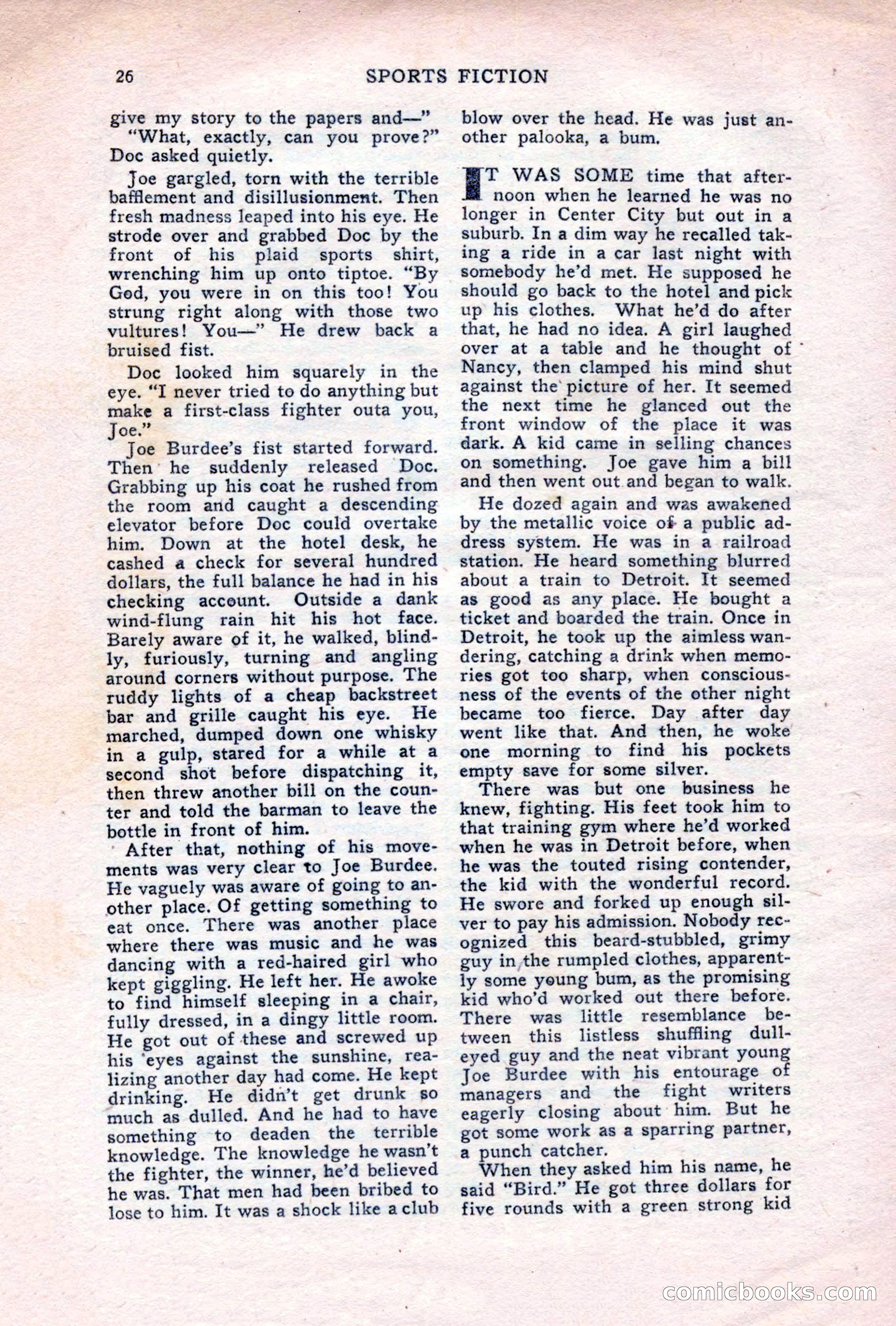 Sports Fiction, June 1947 — page 26 of 100
