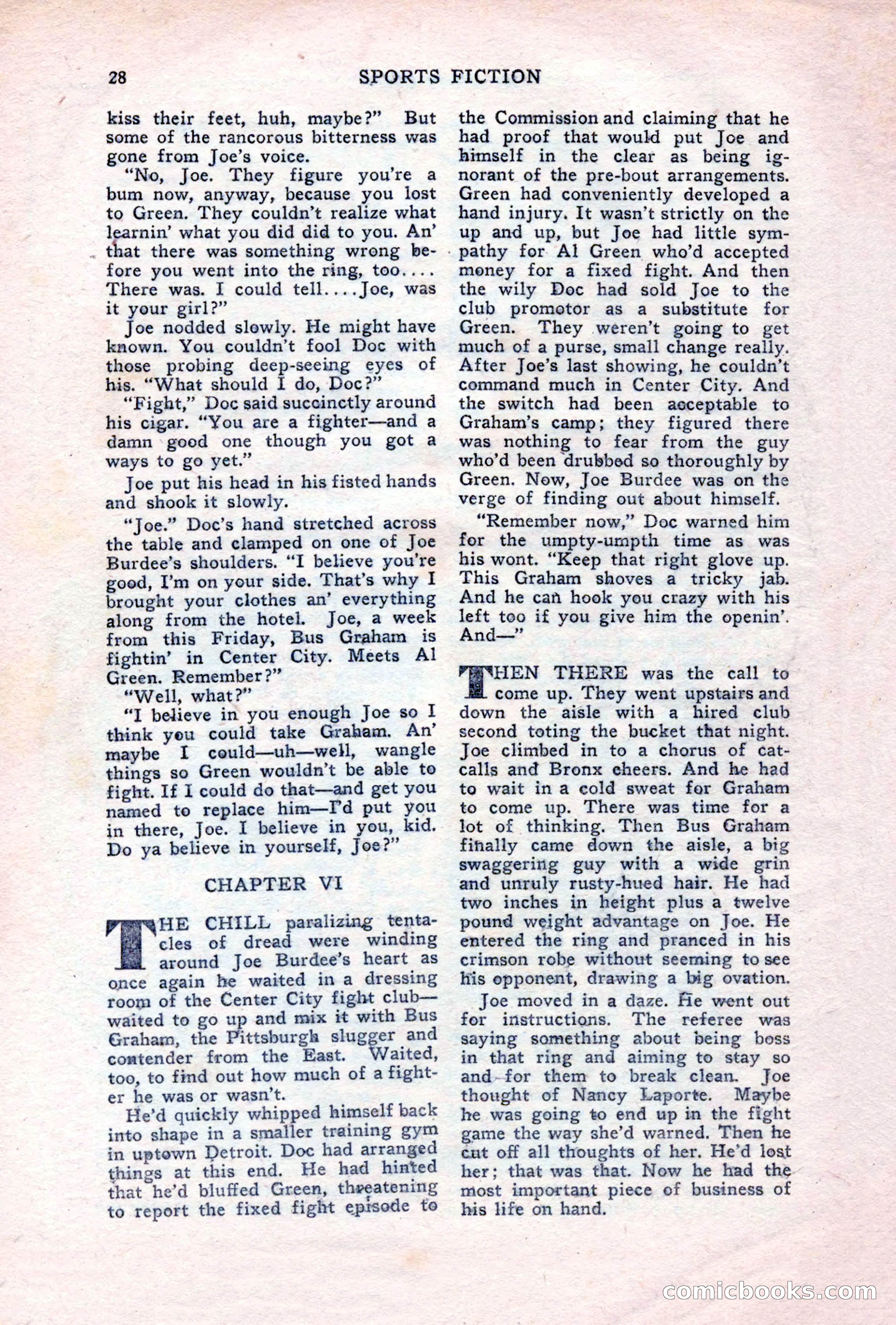 Sports Fiction, June 1947 — page 28 of 100
