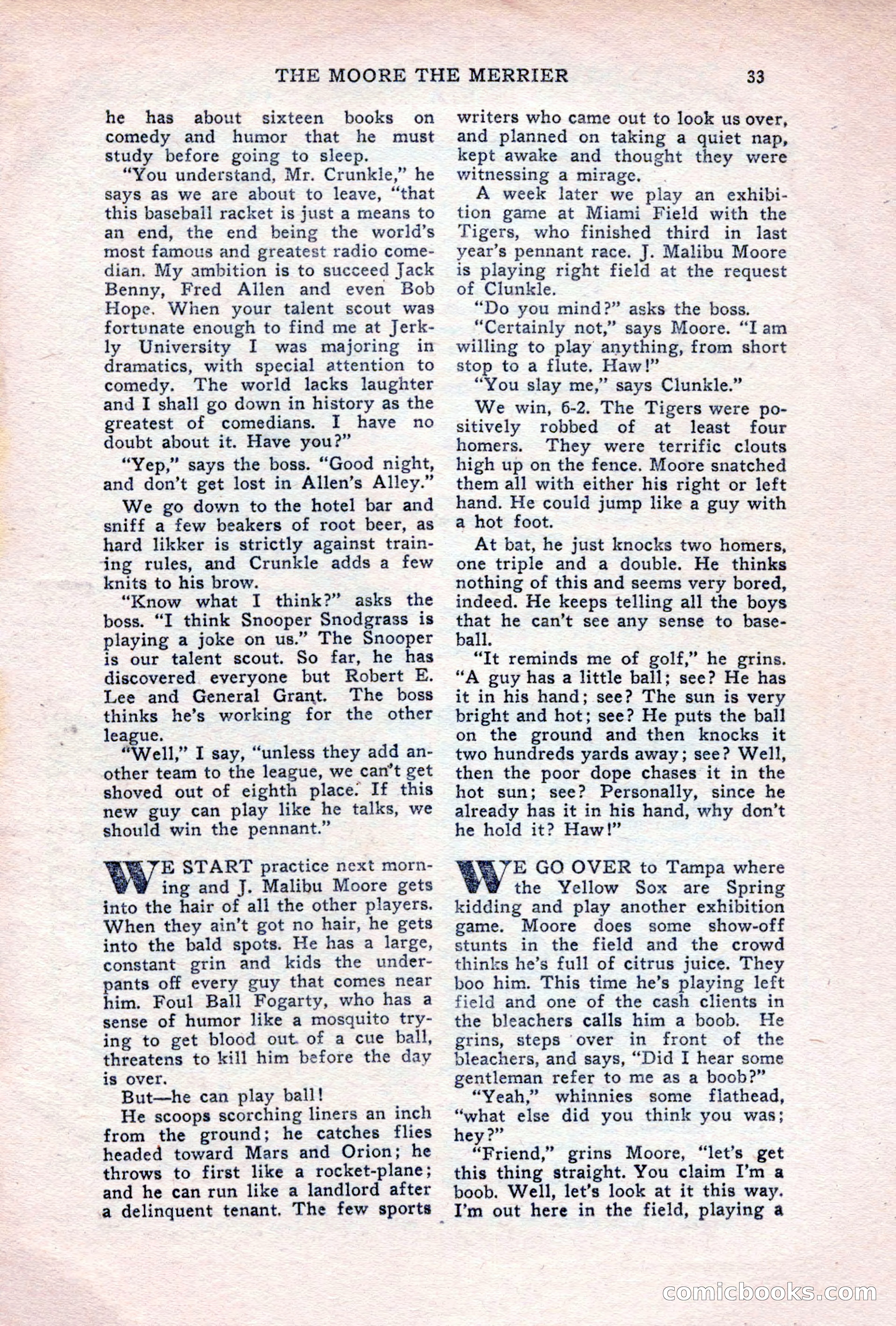 Sports Fiction, June 1947 — page 33 of 100