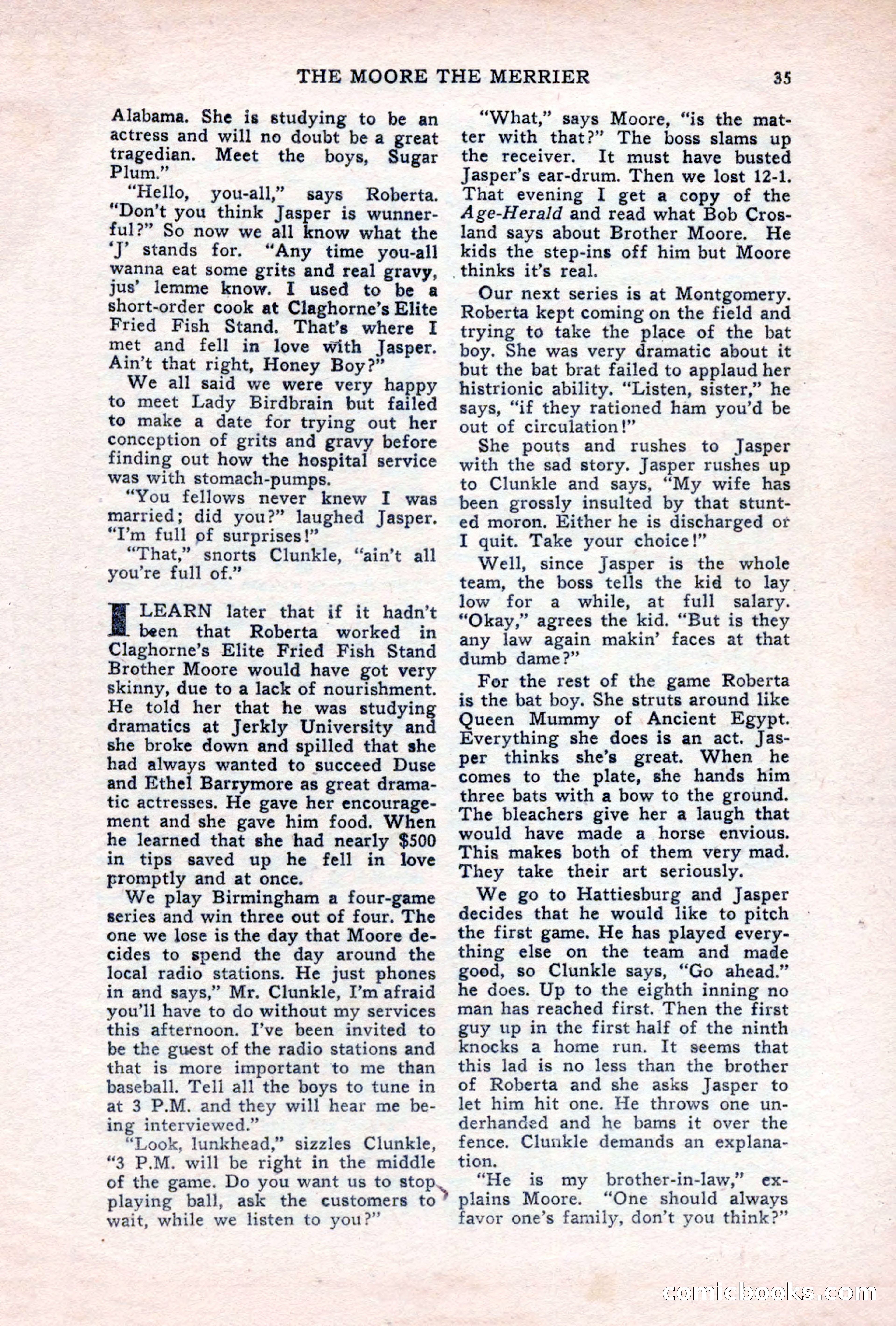 Sports Fiction, June 1947 — page 35 of 100