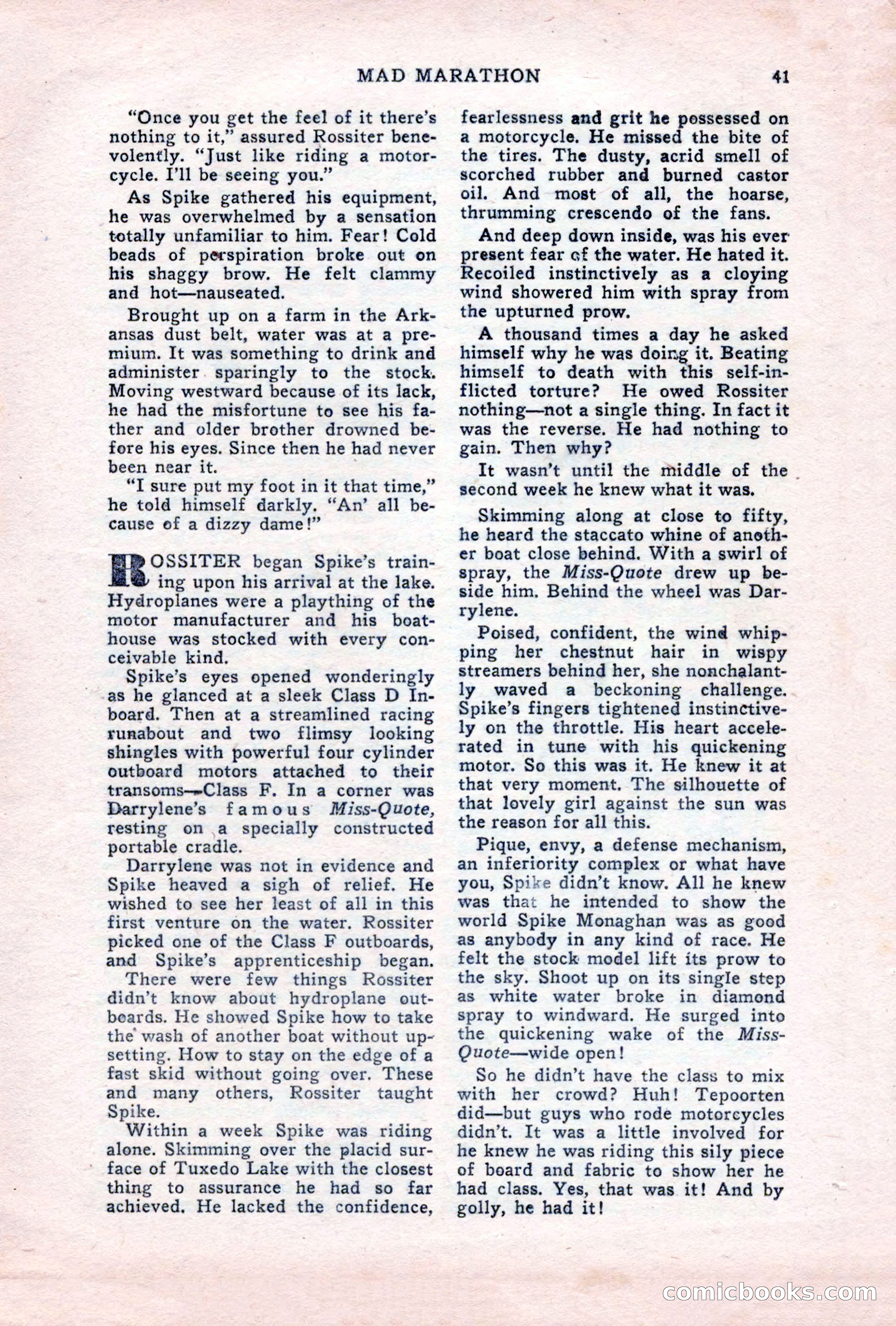 Sports Fiction, June 1947 — page 41 of 100
