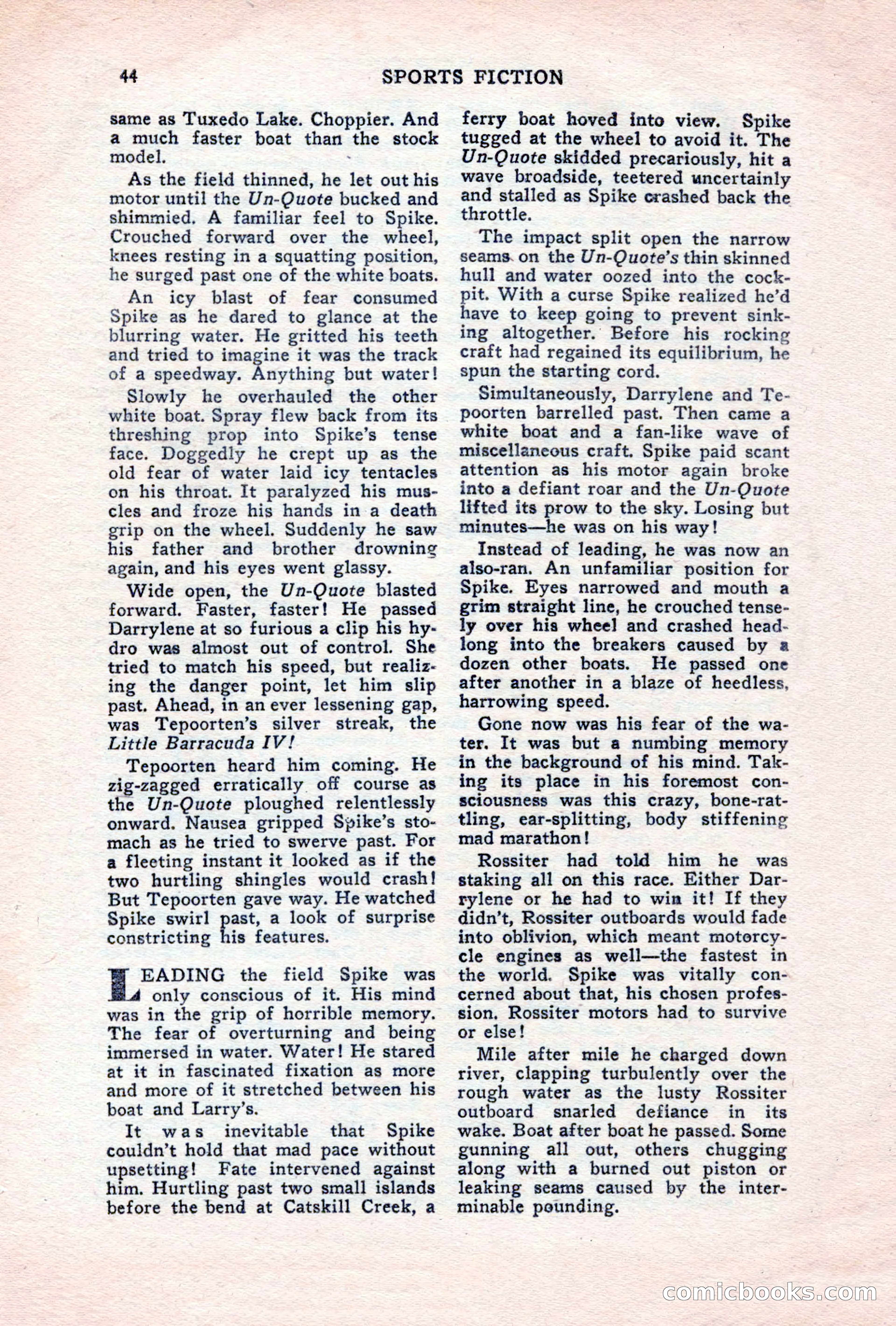 Sports Fiction, June 1947 — page 44 of 100