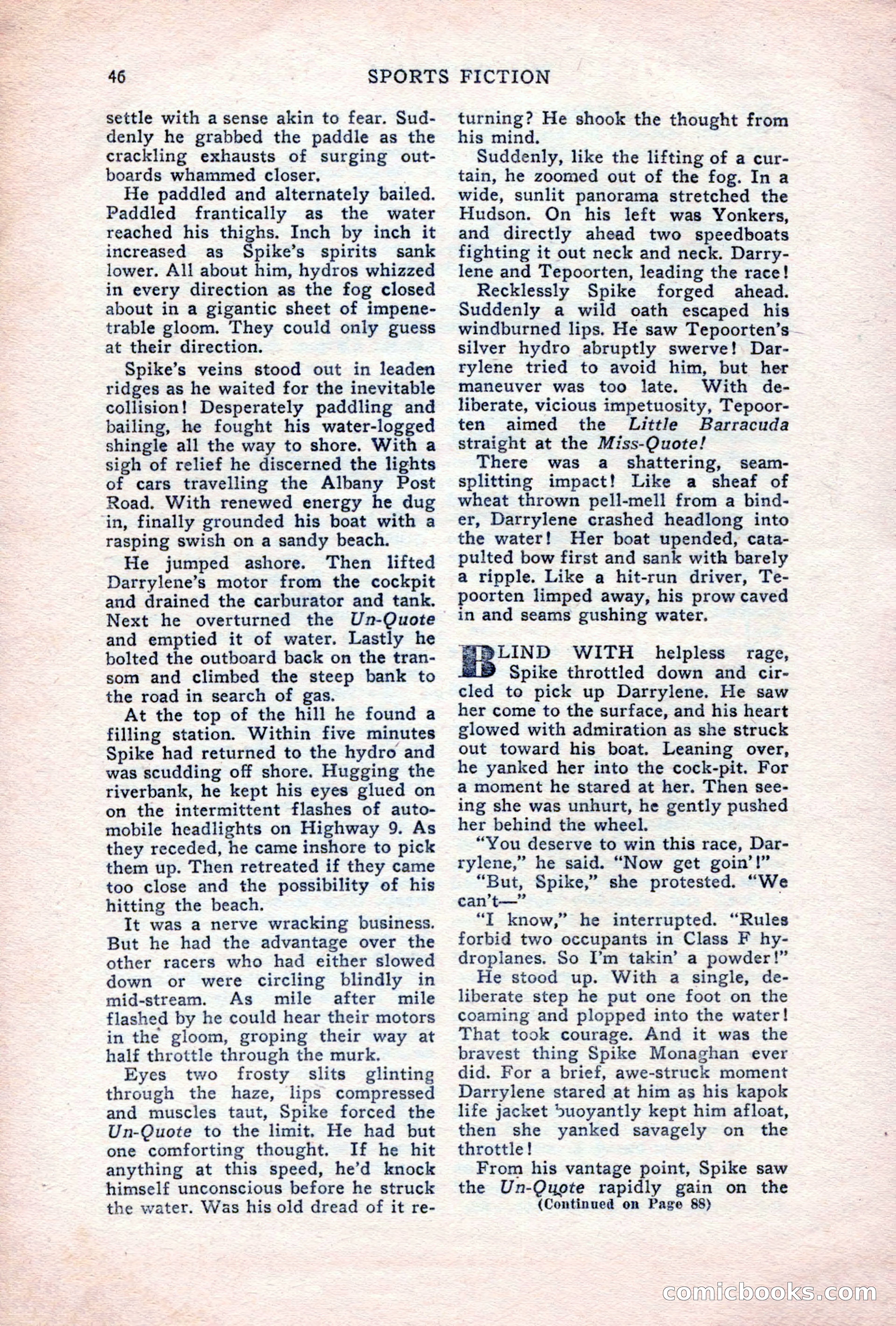 Sports Fiction, June 1947 — page 46 of 100